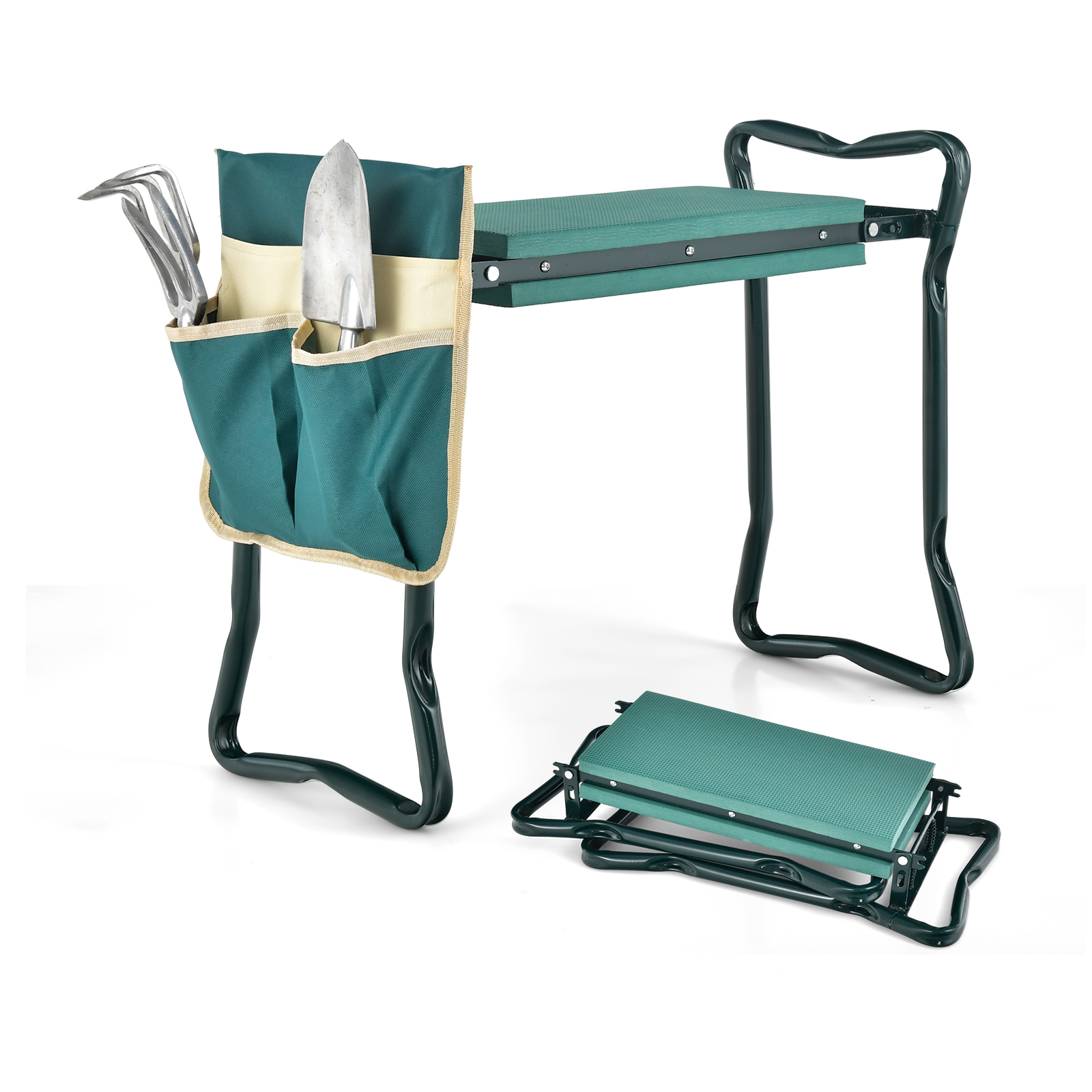 2-in-1 Folding Garden Kneeler and Seat with Tool Pouch - Savings Store
