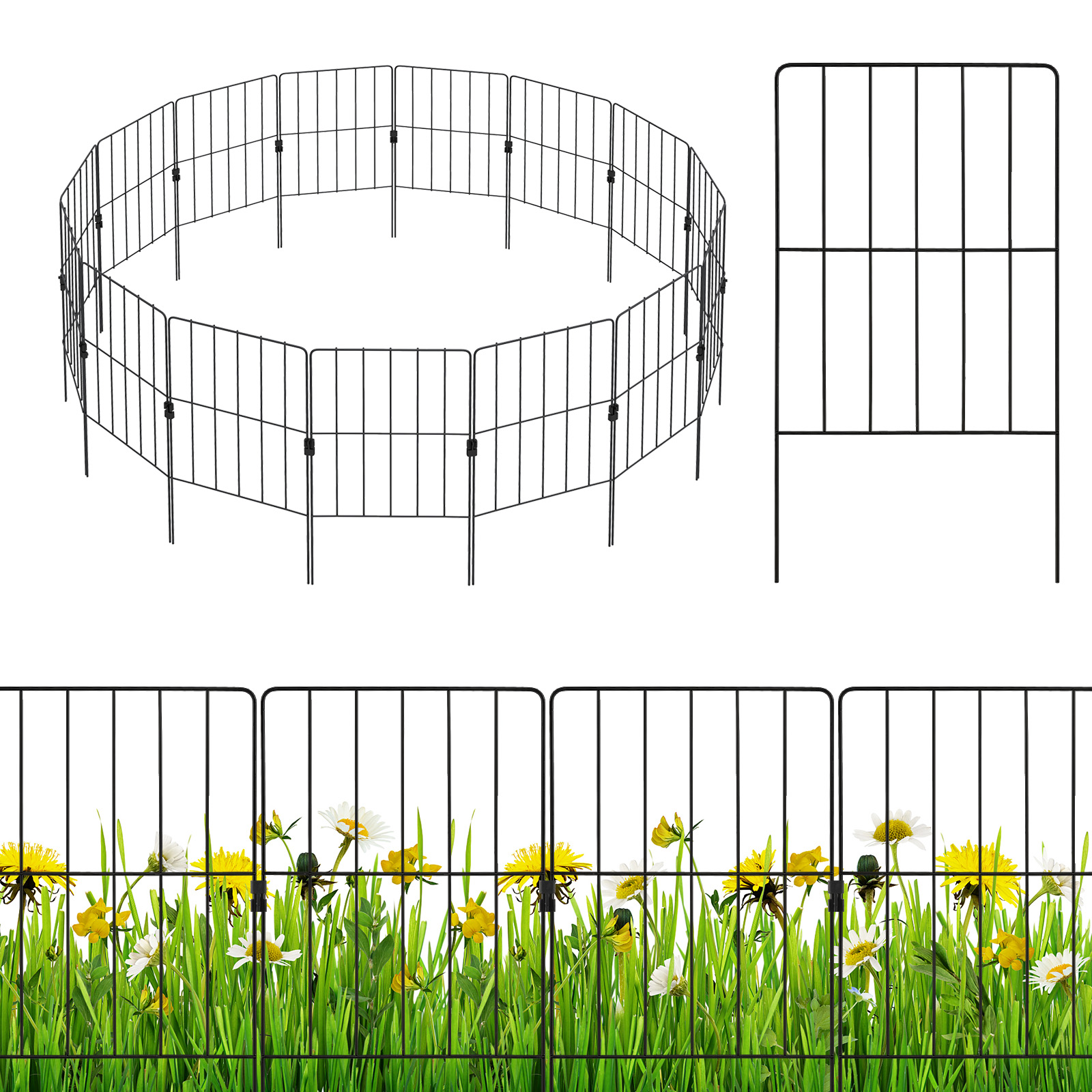 15 Pack Decorative Garden Fence for Landscape Garden Yard Decor - Savings Store