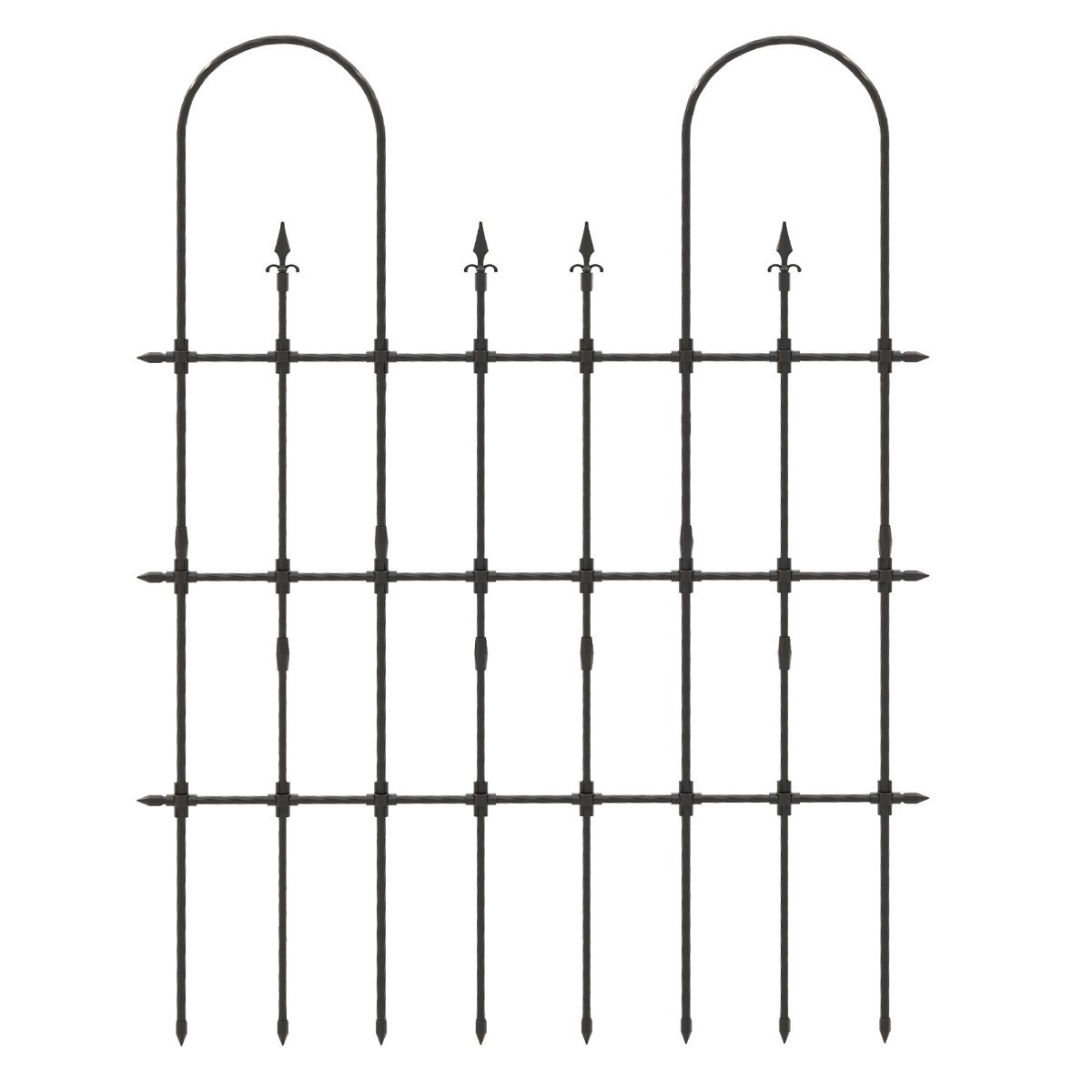 146 cm L x 186 cm H Garden Rose Arch Trellis for Climbing Plants - Savings Store