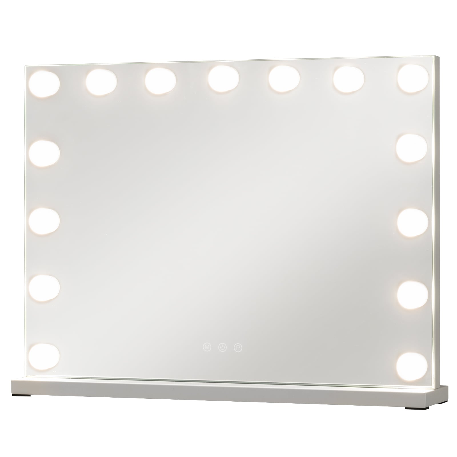 WAVOR Hollywood Vanity Mirror with 3 Light Colors and Adjustable Brightness-White-M - Savings Store