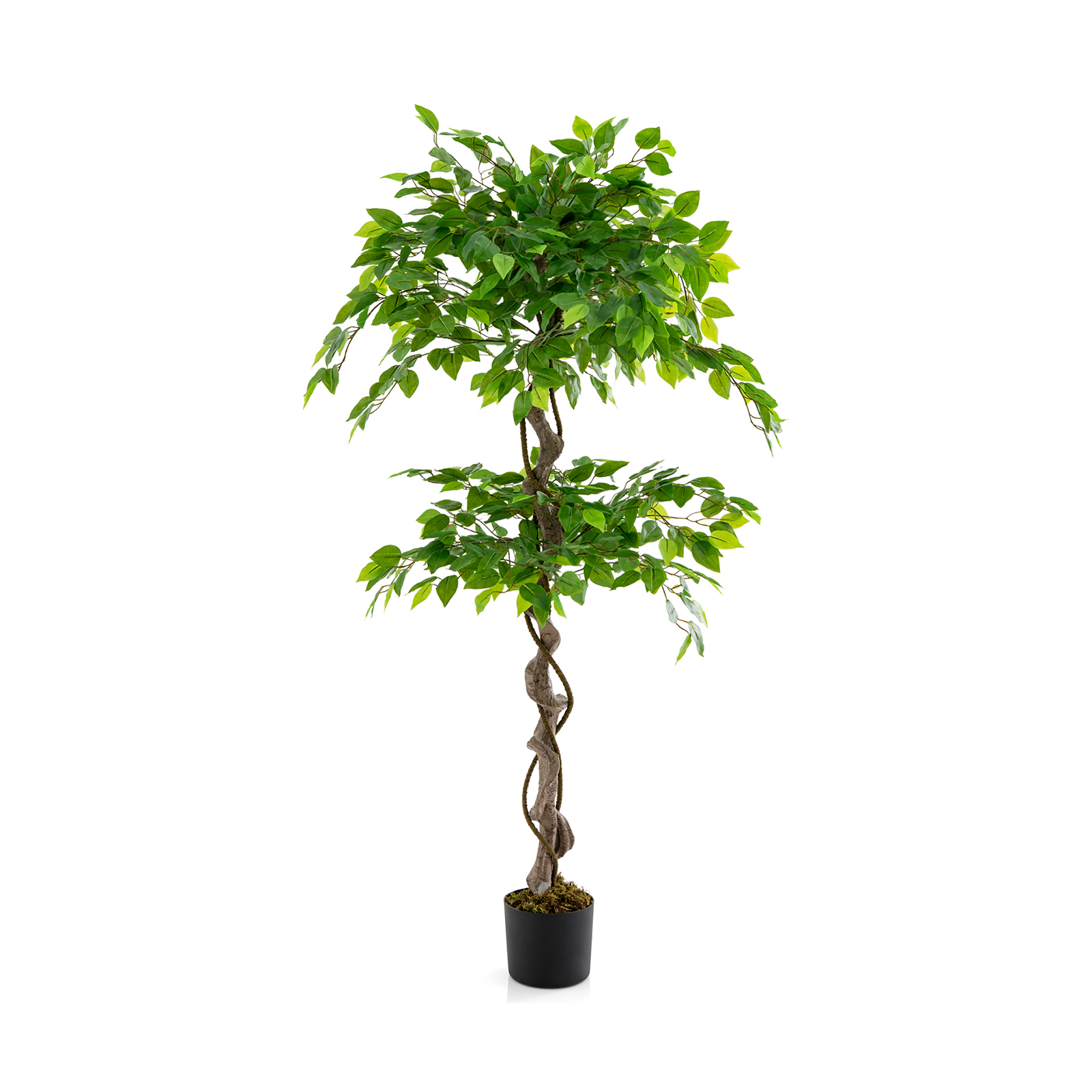 150cm Artificial Ficus Tree Tall Indoor Plant with 882 Leaves - Savings Store