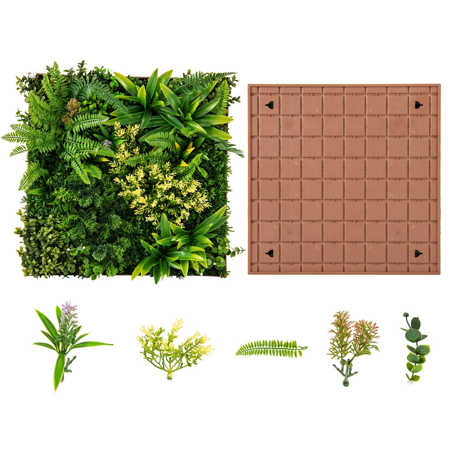 Wall Art - 2 Pack Square Framed Artificial Foliage Wall Art for Balcony Home - Savings Store