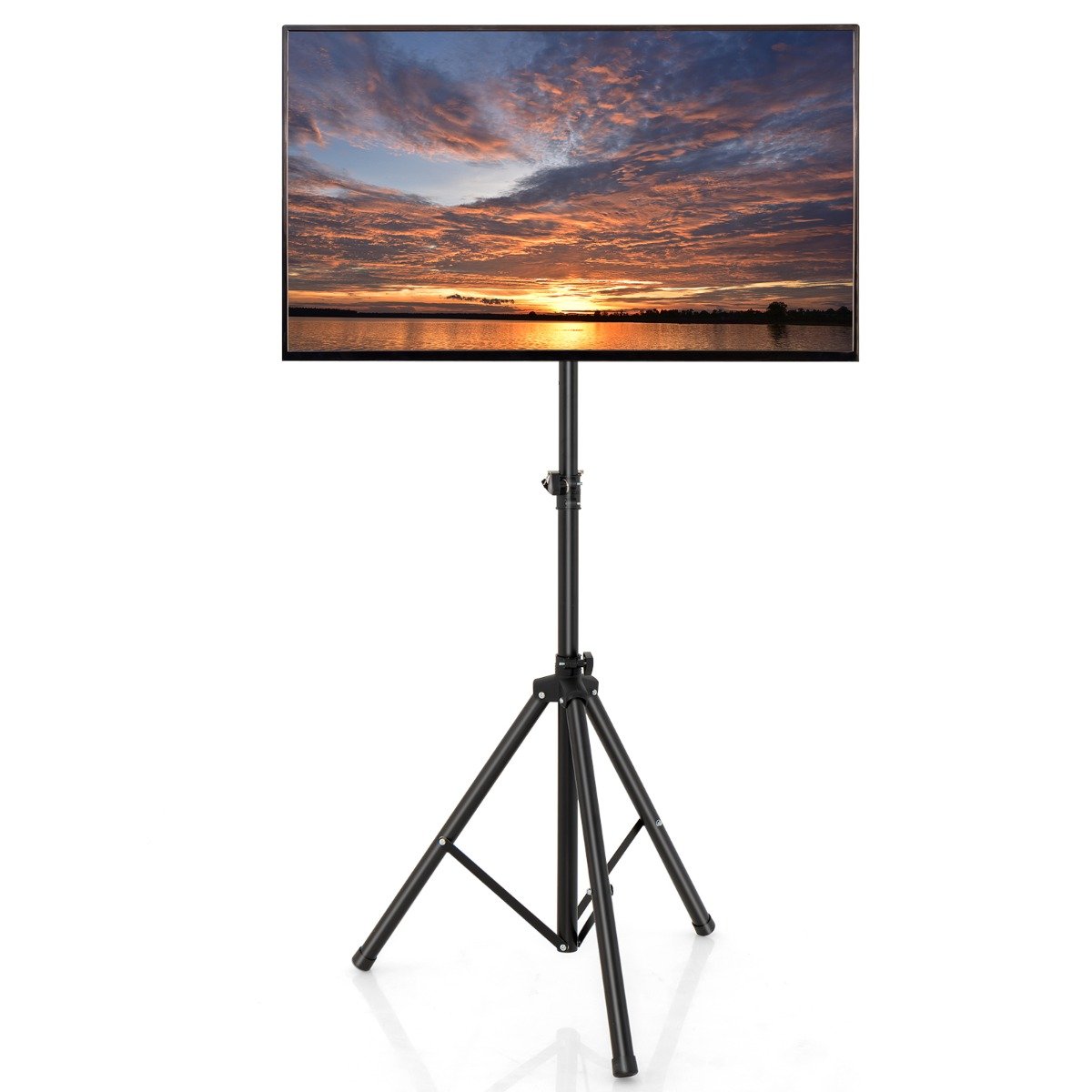 Height Adjustable TV Stand with 35 KG Weight Capacity and Non-slip Foot Pad - Savings Store
