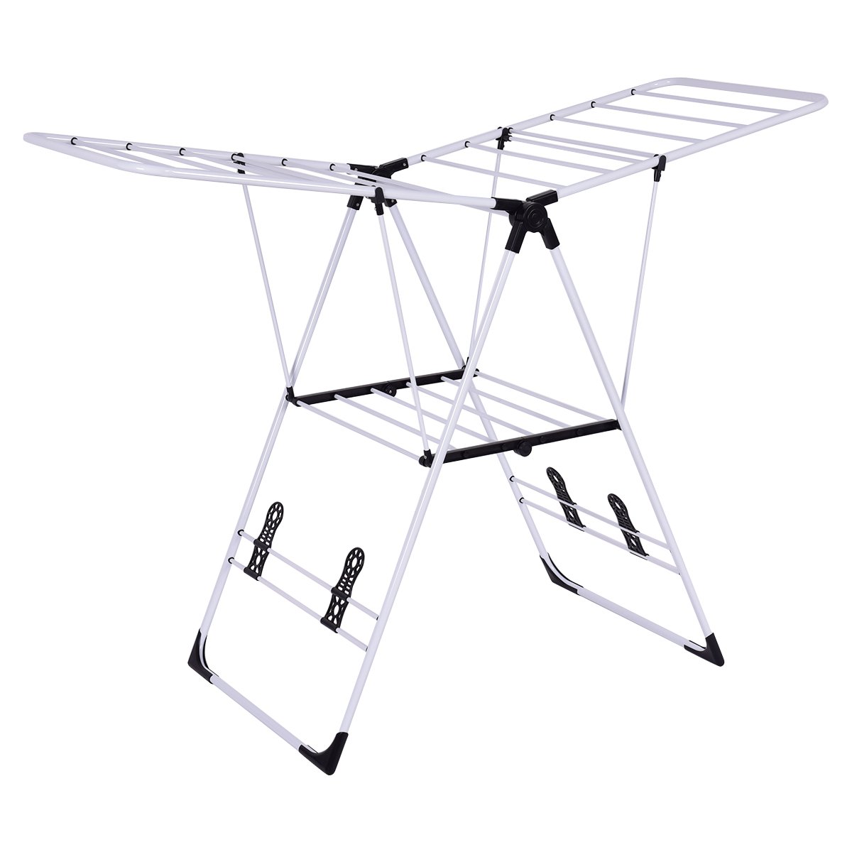 Drying Rack - Adjustable Winged Clothes Airer Horses Indoor Laundry Rack Folding Washing Dryer - Savings Store