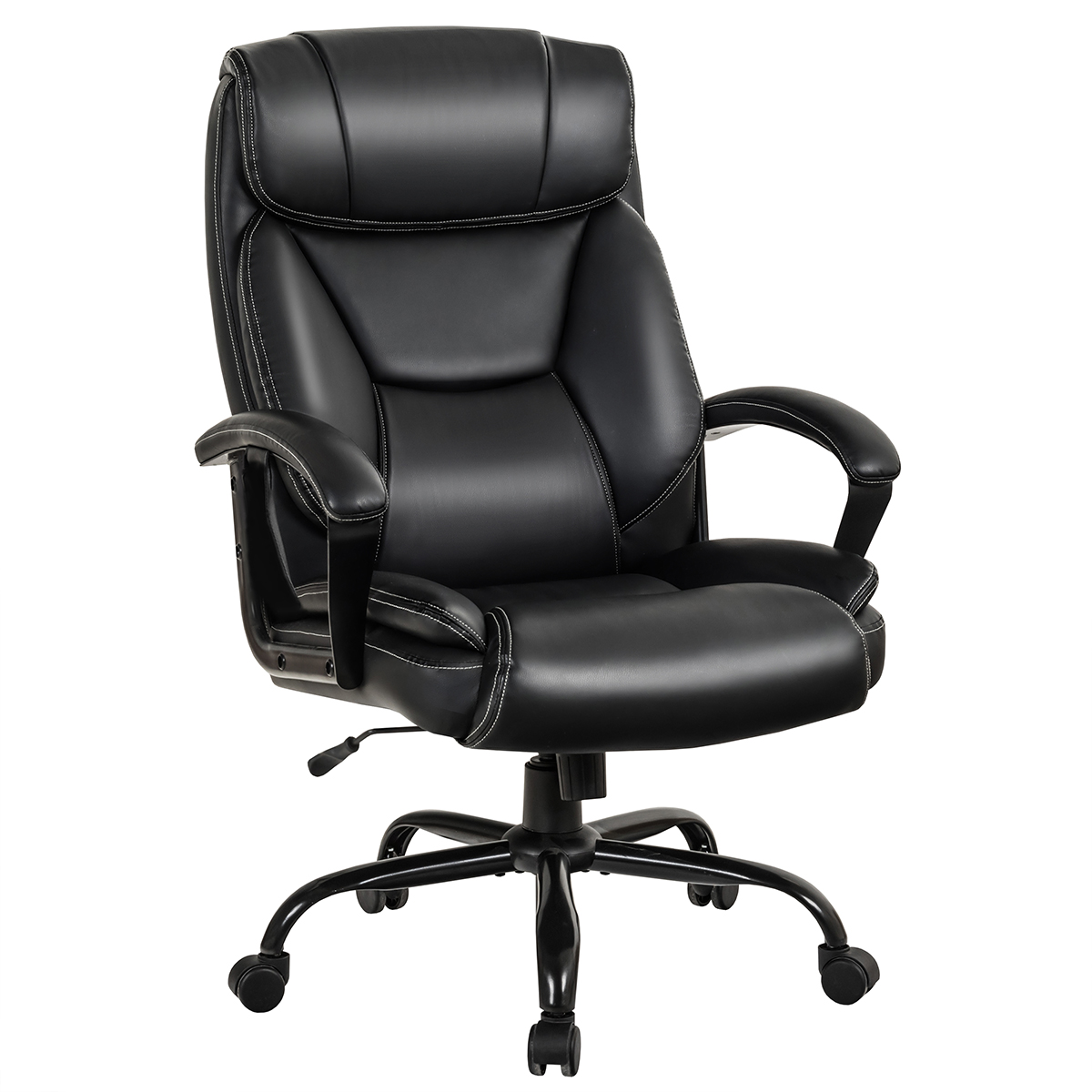 Executive Massage Chair with 6 Vibrating Points-Black - Savings Store