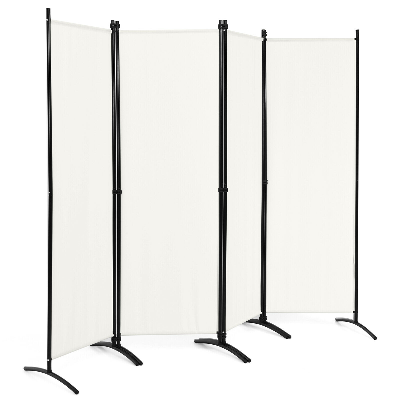 4 Panel Wall Privacy Screen Protector for Home-White - Savings Store