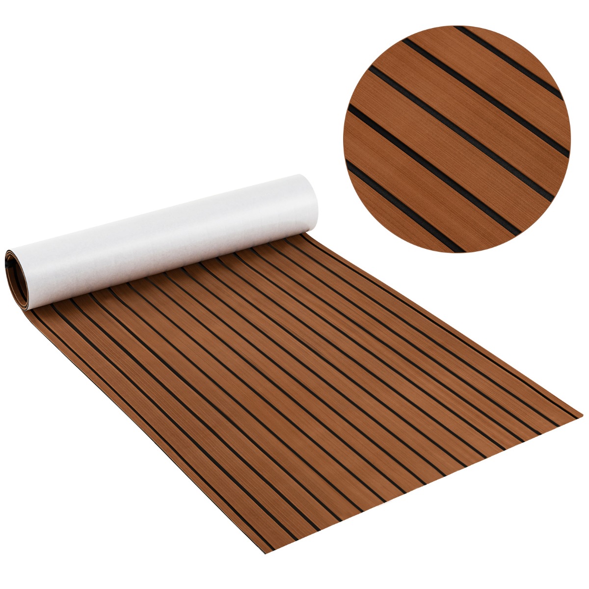 Non-Slip Marine Carpeting Mat - Brown - Savings Store