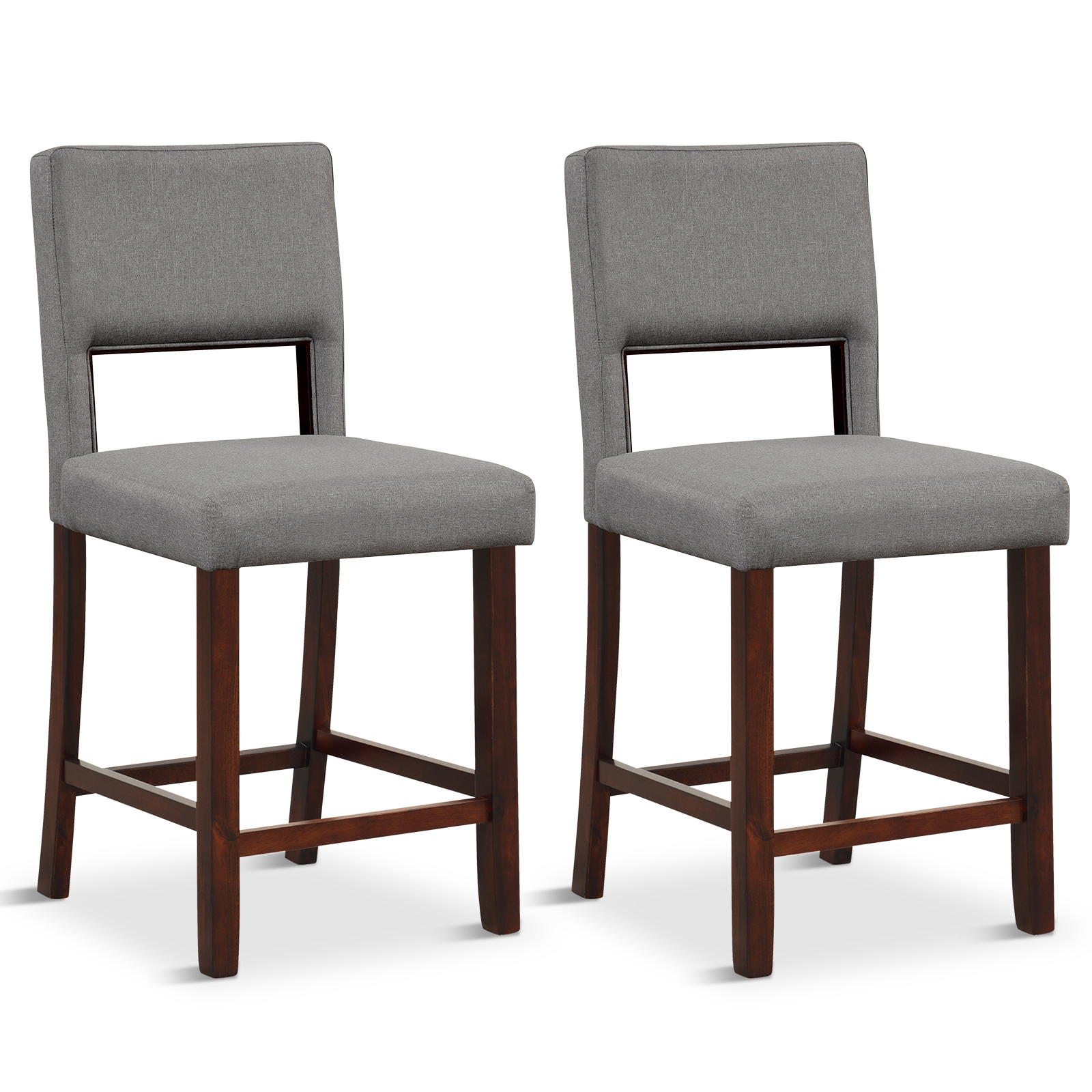 2-Piece Bar Chair Set-Grey - Savings Store