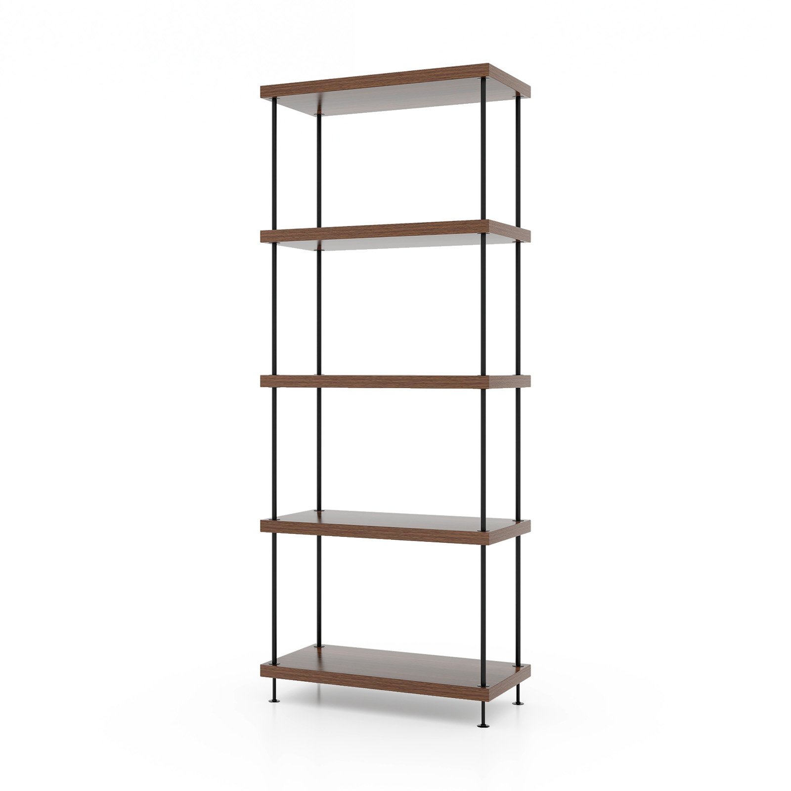 Display Rack - 2/3/4/5-Tier Multipurpose Display Rack with Metal Frame-5-Tier - Savings Store