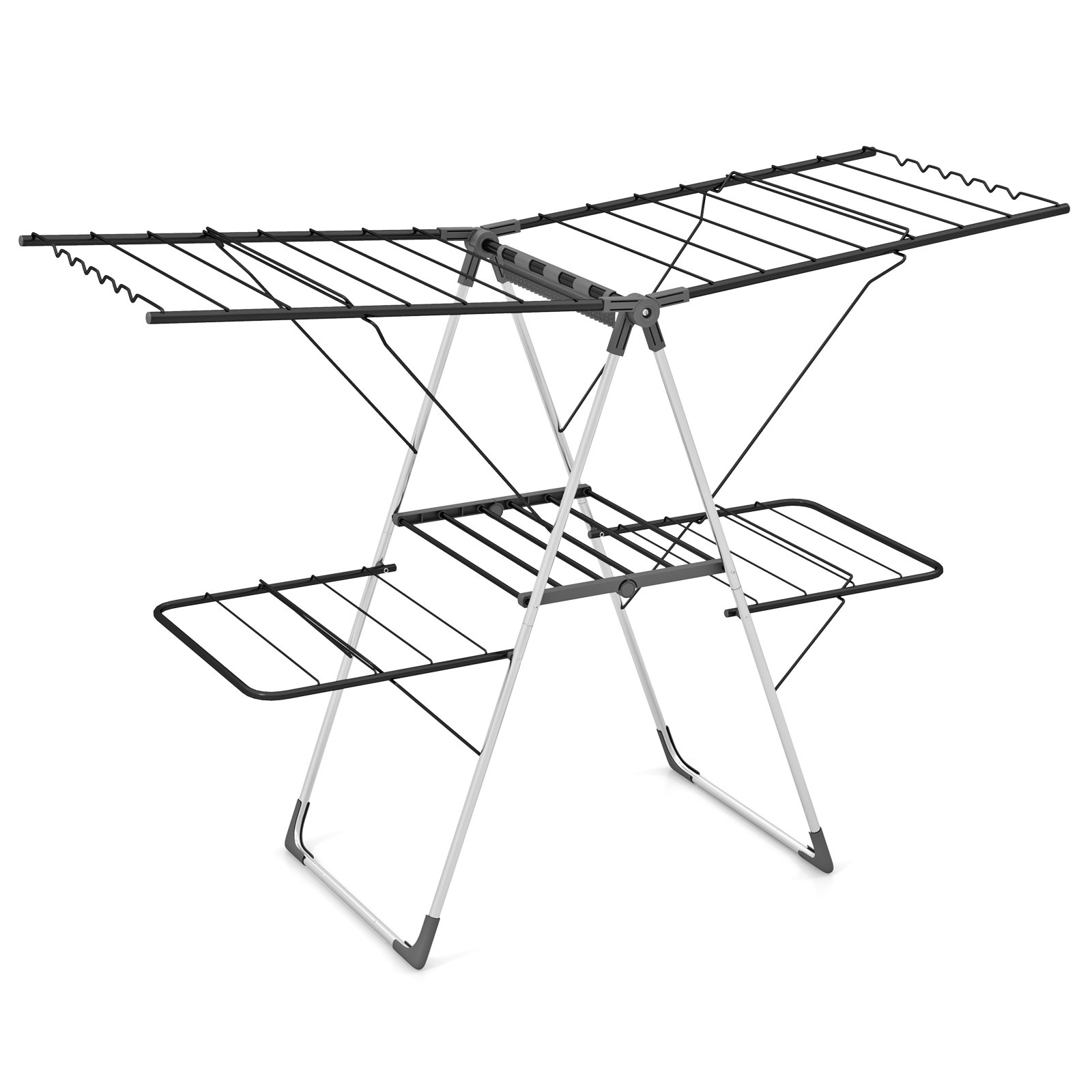 Drying Rack - 2-Tier Foldable Clothing Laundry Rack with 33 Drying Rails - Savings Store