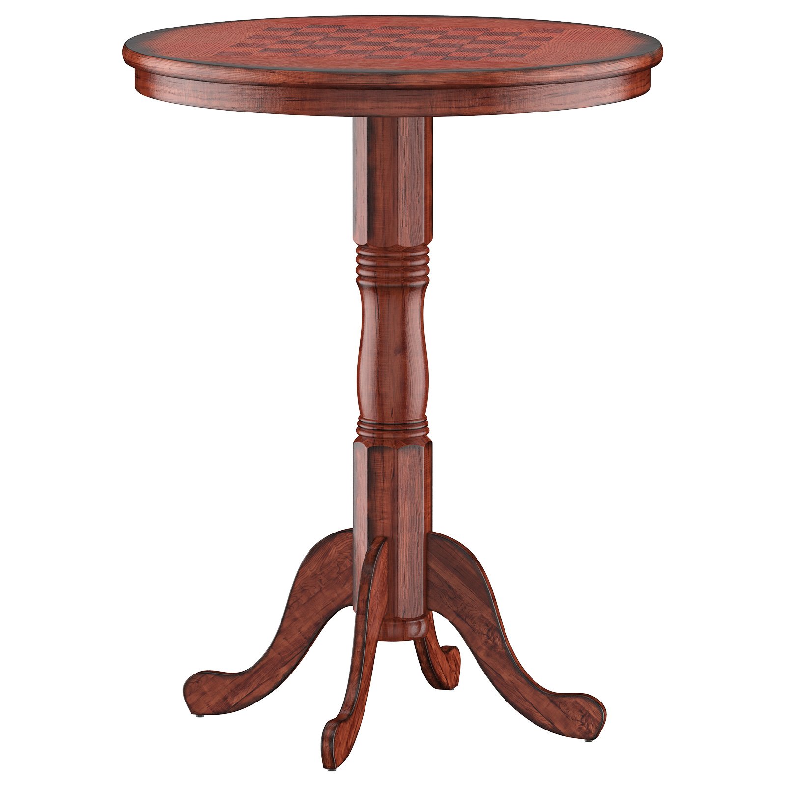 Wooden Pub Pedestal Dining Table with Stable Base and Spacious Tabletop - Savings Store