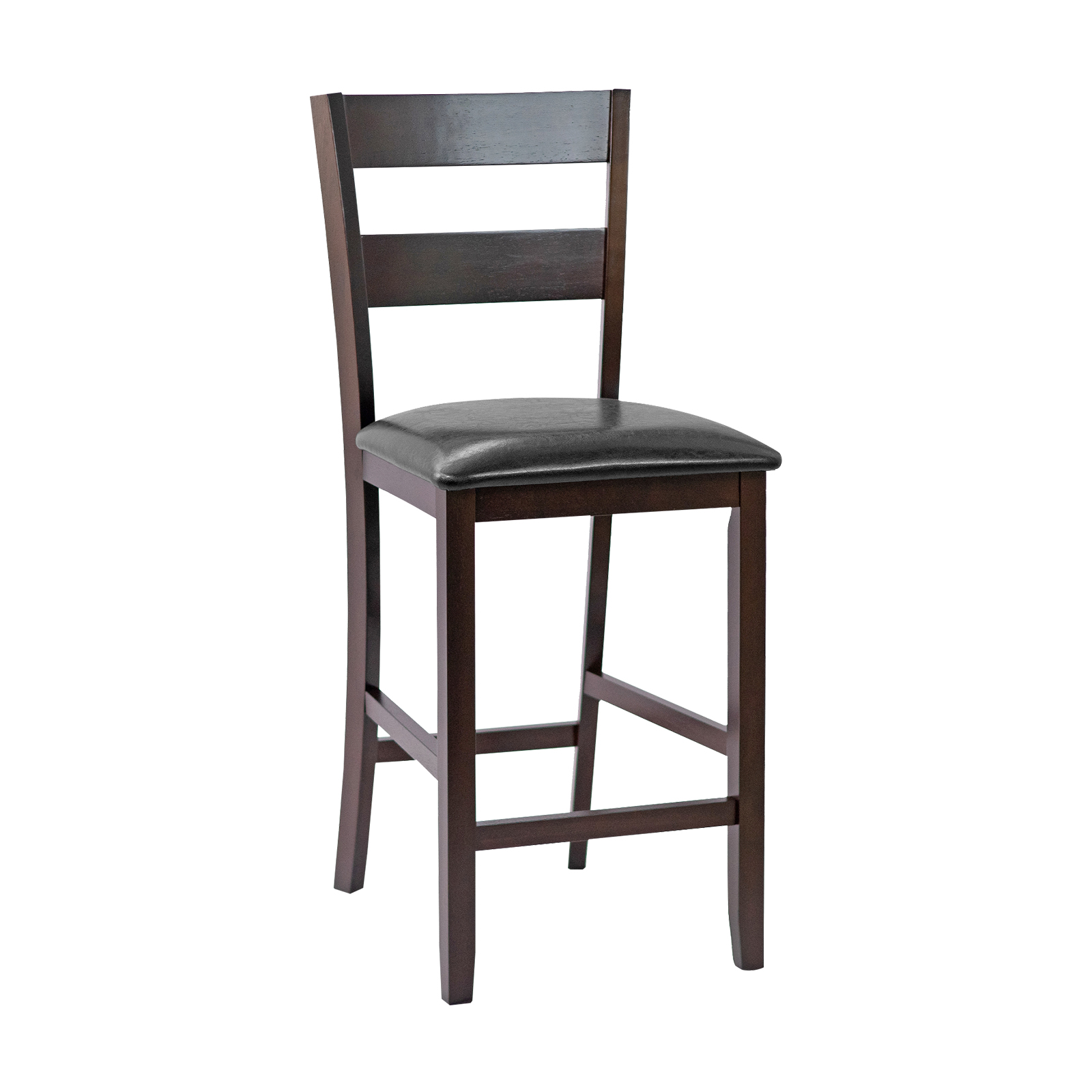 Set of 2 63.5 cm Counter Height Upholstered Bar Stools with Soft Padded Seat - Savings Store