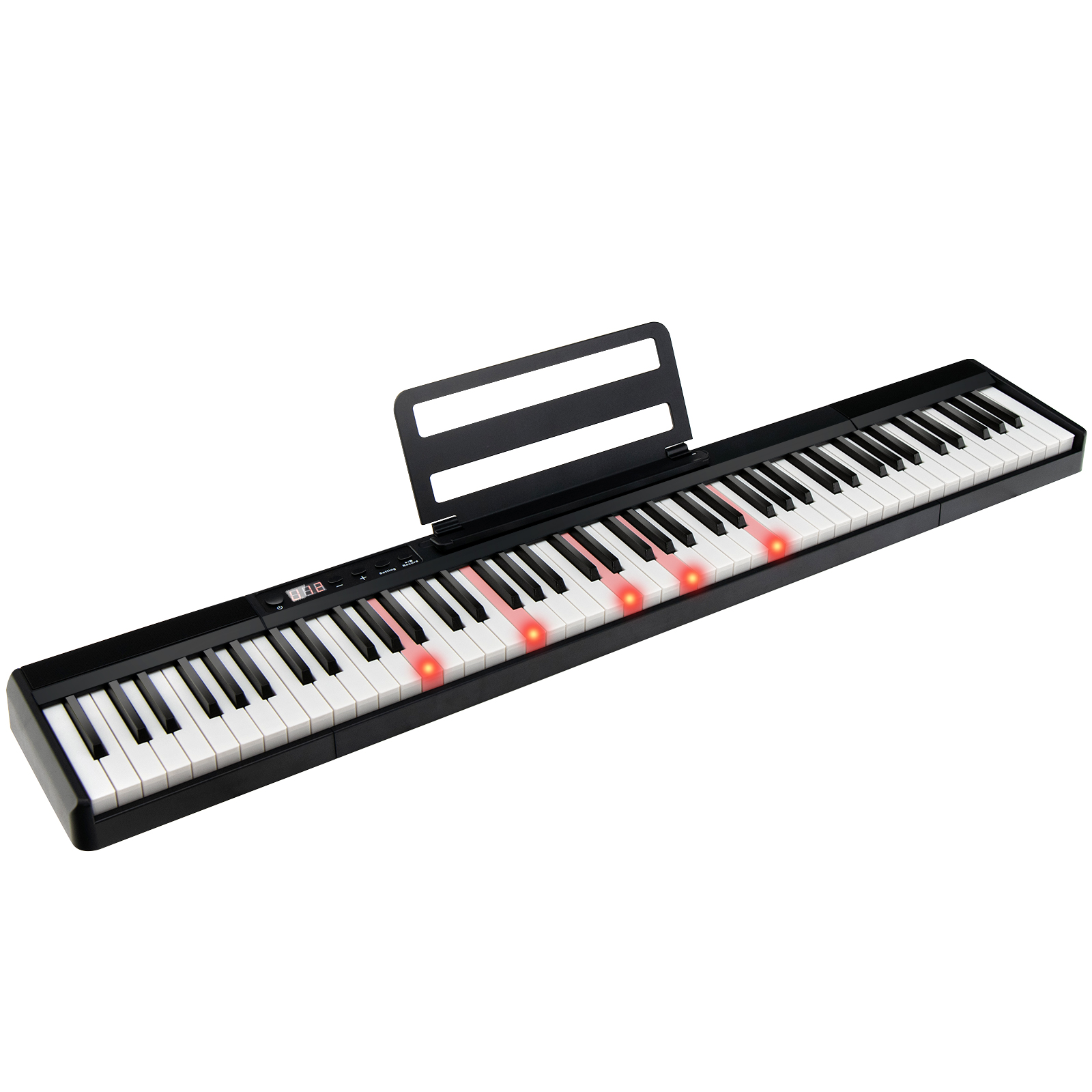 88-Key Electronic Keyboard with Storage Bag for Kids and Adults-Black - Savings Store