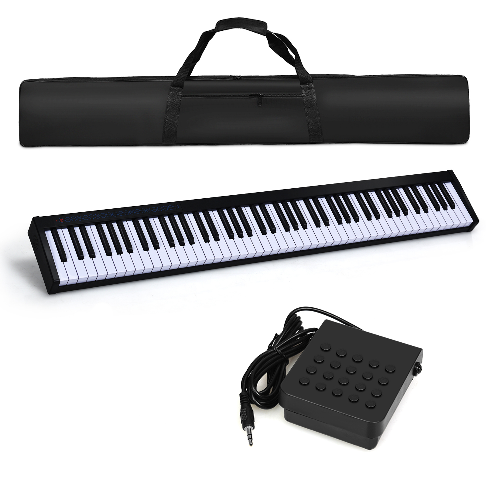 Portable Electronic Piano 88 Keys Suitable for Children Over 3 Years Old-Black - Savings Store