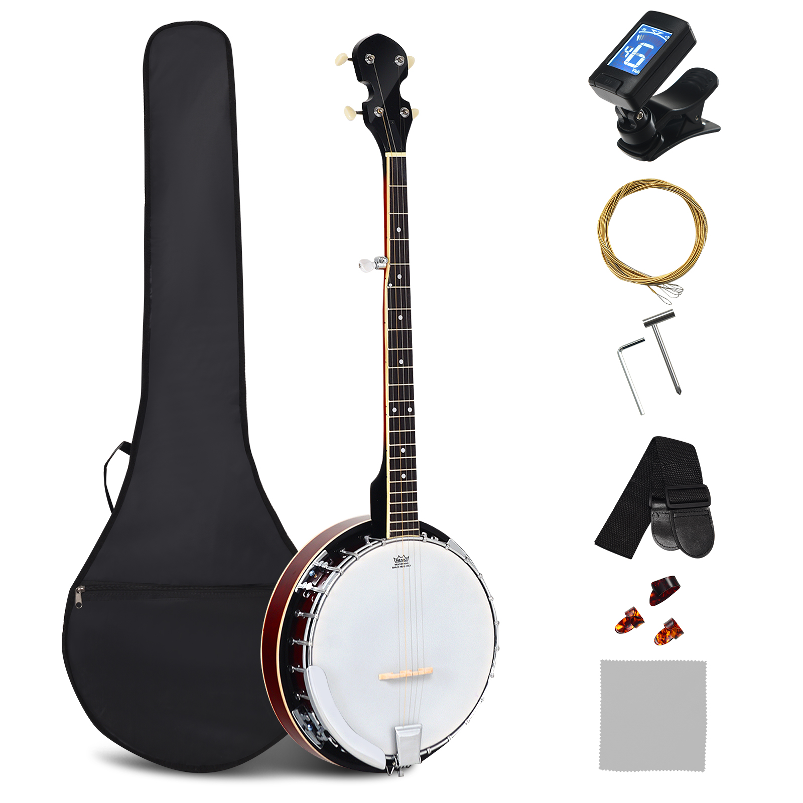 Full Size 5-string Banjo with 24 Bracket Remo Head - Savings Store