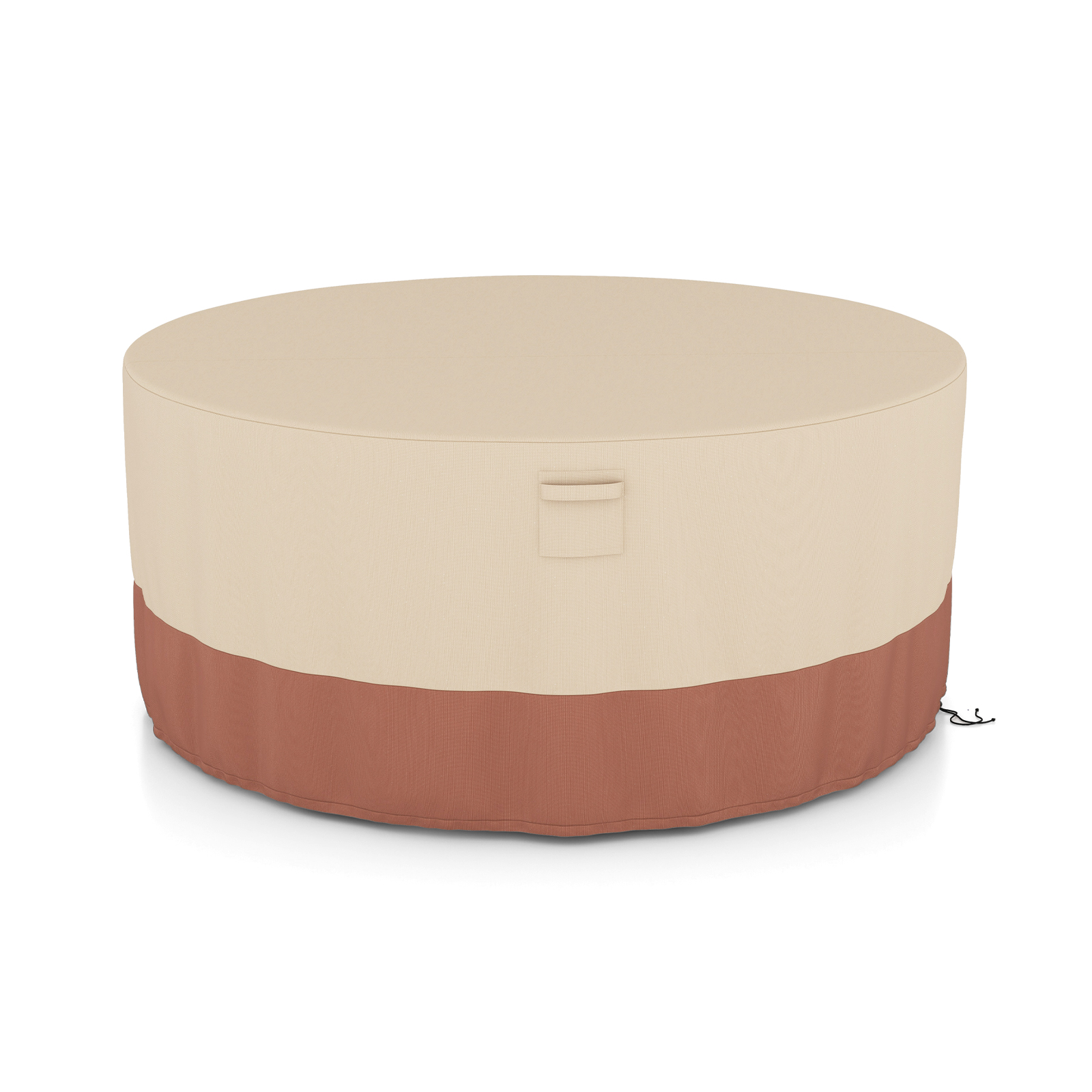 158/181/213 CM Round Patio Furniture Cover-Beige-S - Savings Store