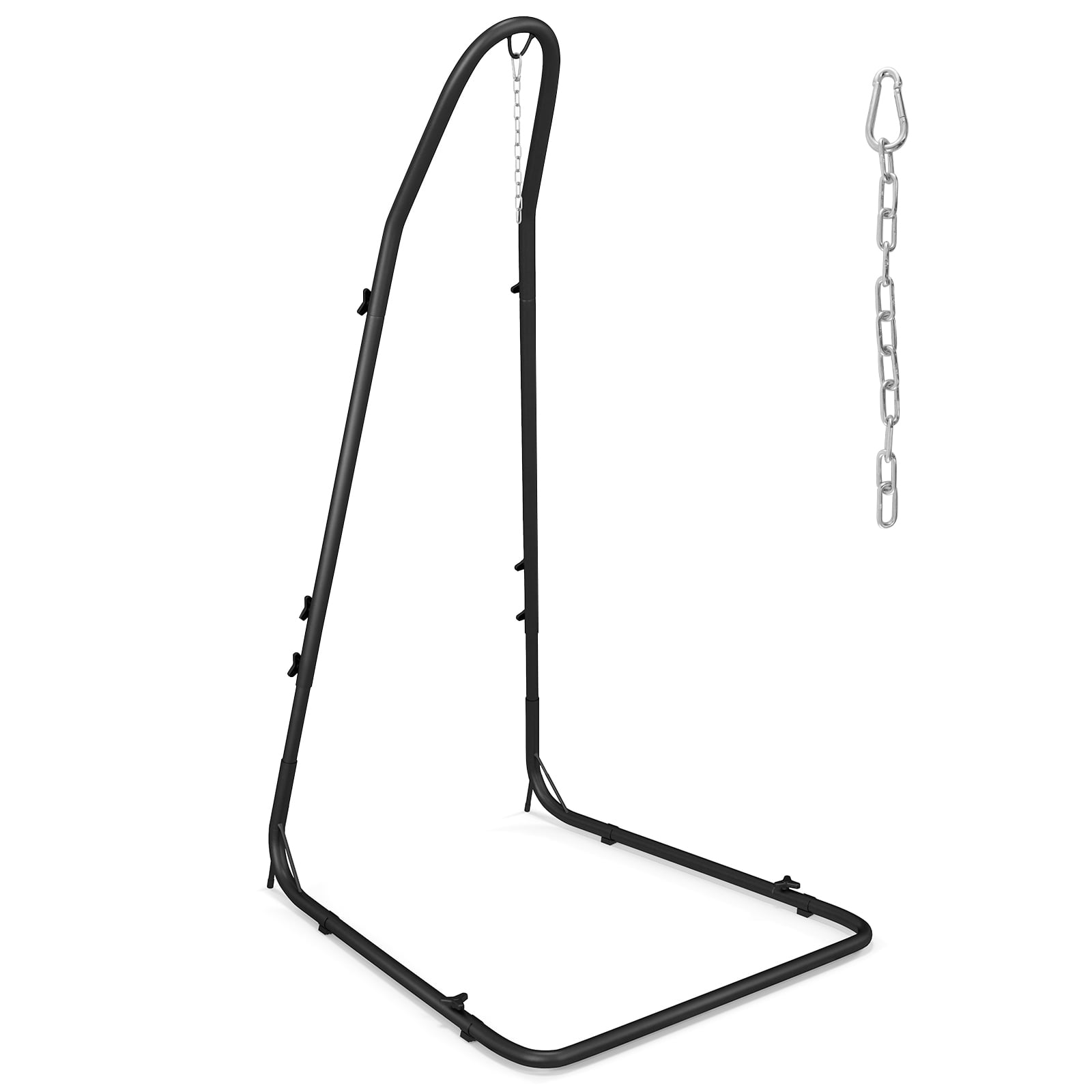 Adjustable Swing Hammock Chair Stand with Heavy-duty Metal Frame - Savings Store