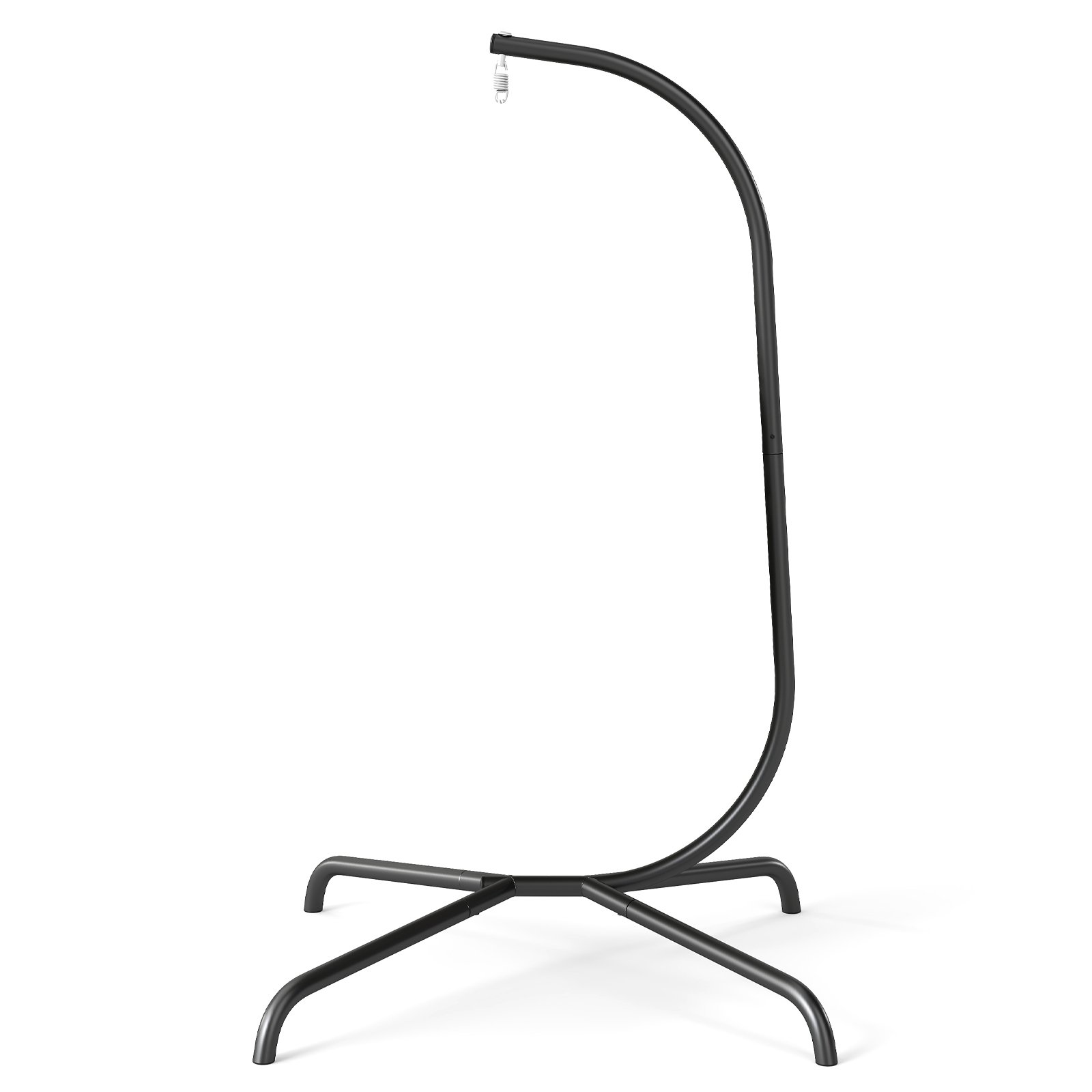 Heavy Duty Metal Hammock C-Stand with Spring Hook and 360° Rotation - Savings Store