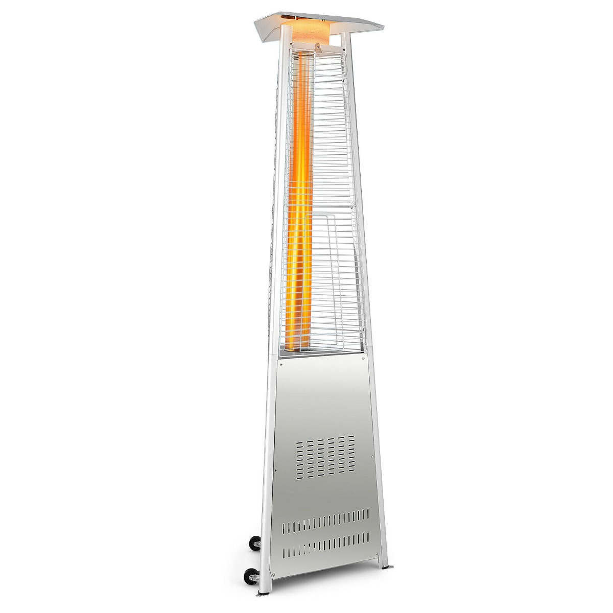 42,000 BTU Outdoor Patio Gas Heater with Wheels and Regulator - Savings Store