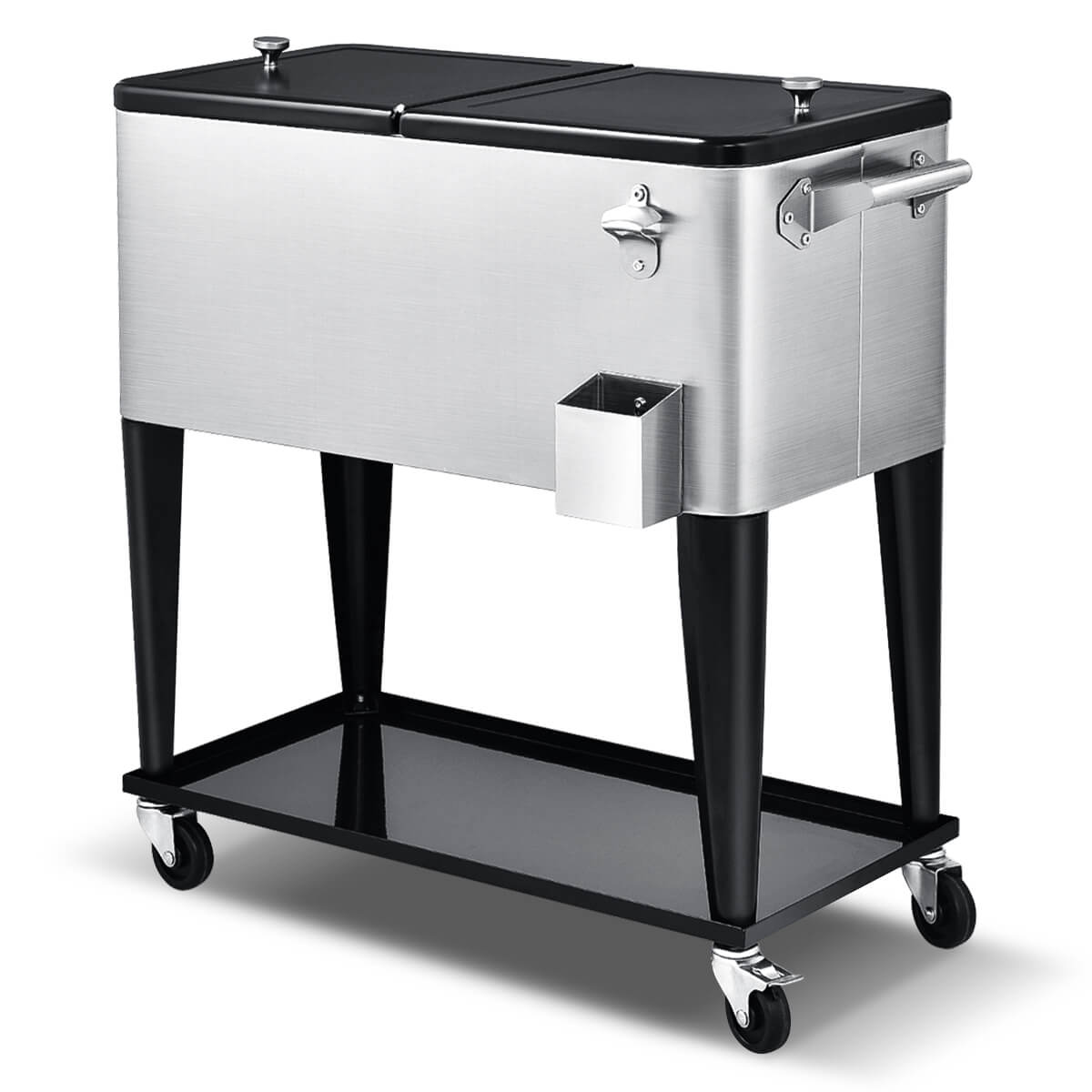 Camping Cooler - 76L Bar Party Drink Ice Bucket Trolley Car Cooler for Outdoor Patio Pool - Savings Store