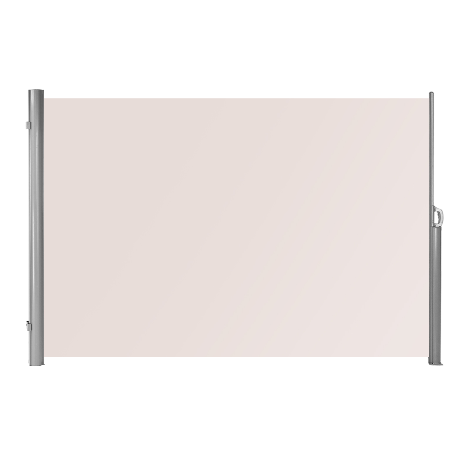 300 x 180 cm Retractable Folding Side Awning with Handle - Savings Store