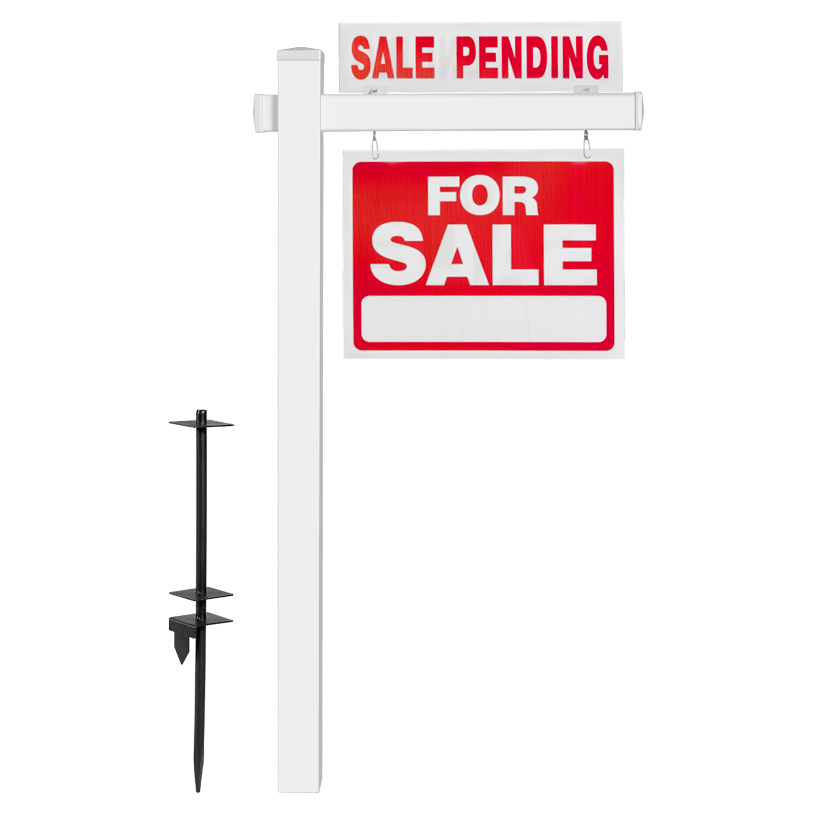 Real Estate Sign Post for Garage Sale Signs (No Sign Included) - Savings Store