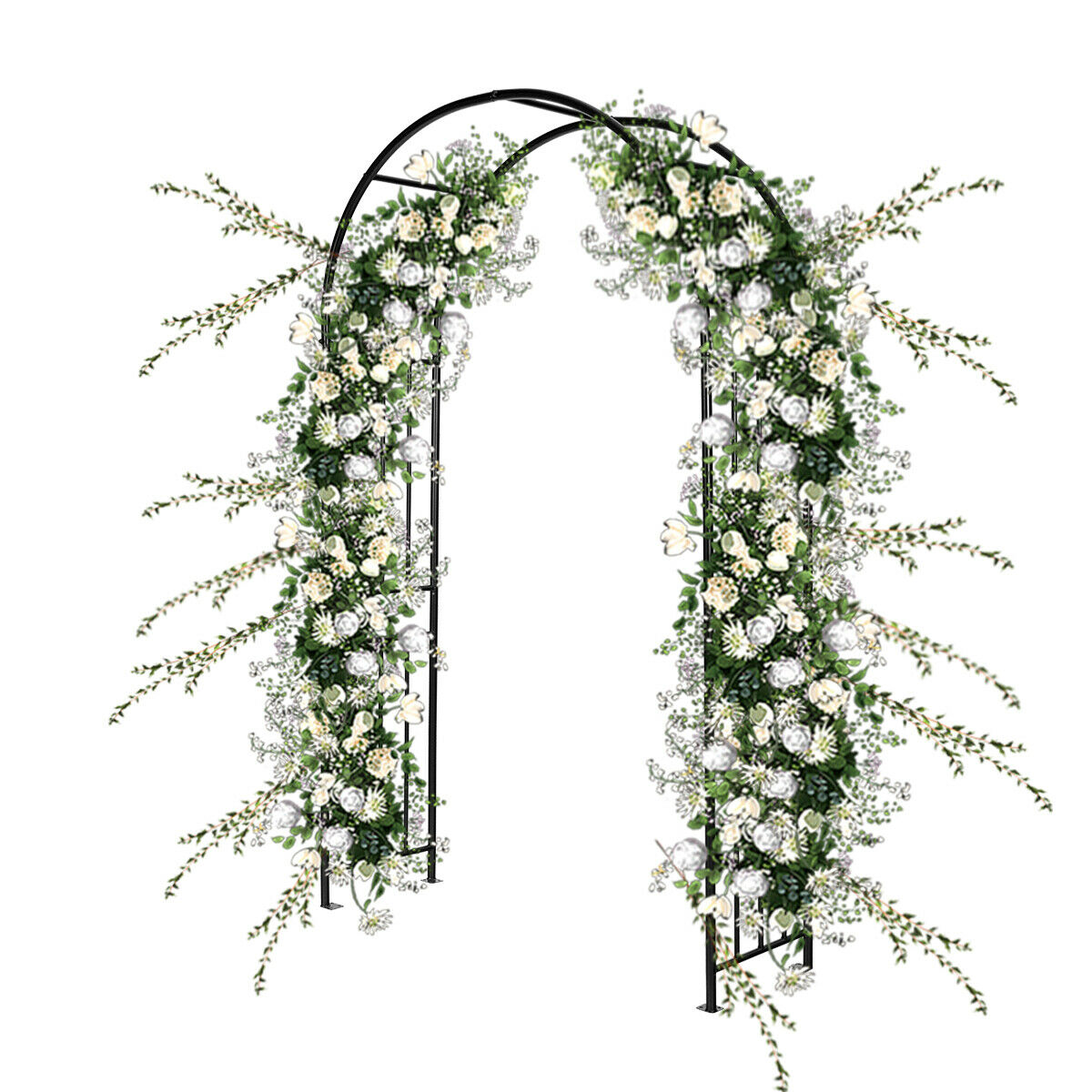 Garden Arch with Metal Frame for Rose Vines Climbing Plant - Savings Store