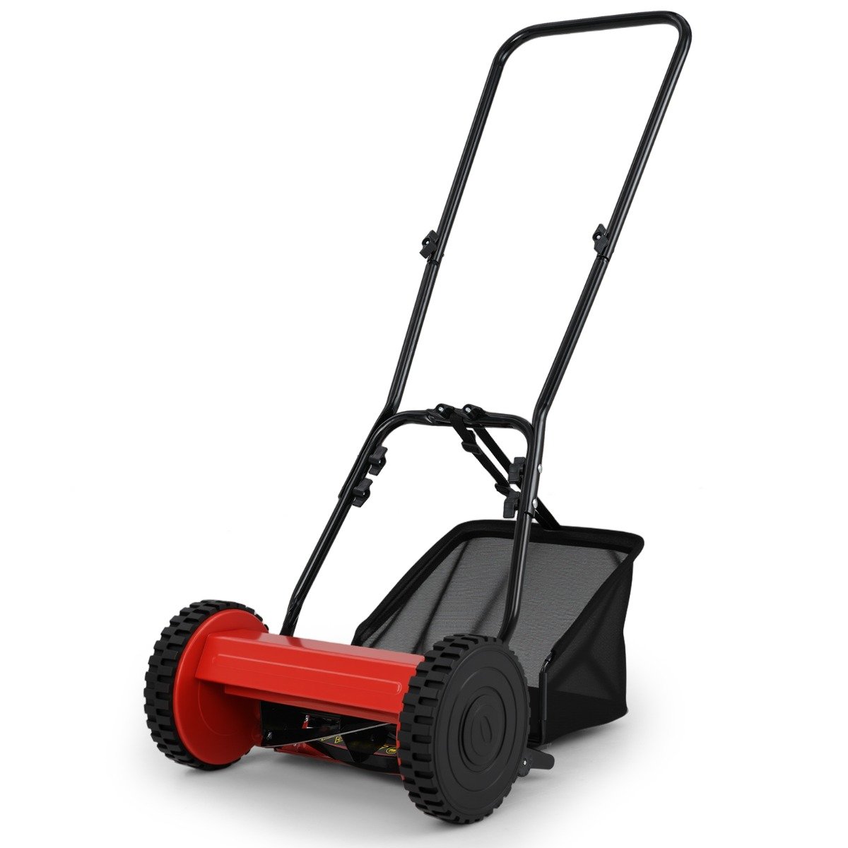 CAIV Manual Grass Sweeper with 30cm Cutting Width-Red - Savings Store