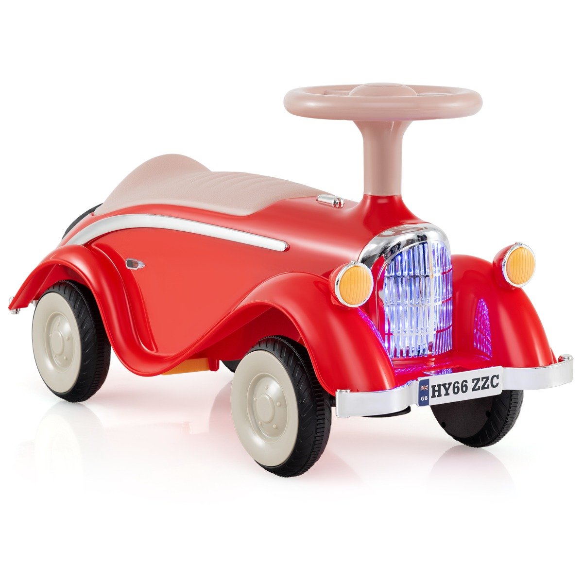 STANLIX Toddler Ride on Toy with Steering Wheel for Children 19-36 Months Old-Red - Savings Store