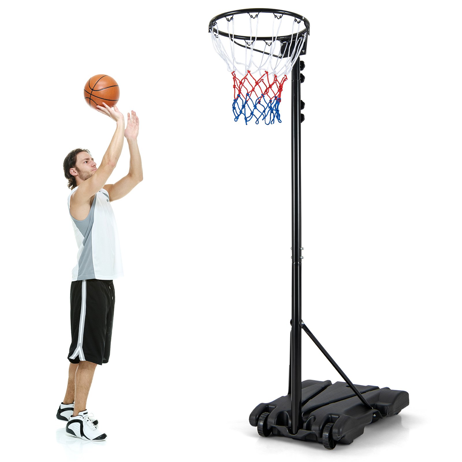 Basketball Hoop - 8.5-10 FT Adjustable Basketball Goal with Fillable Base for Kids Teenagers Adults - Savings Store