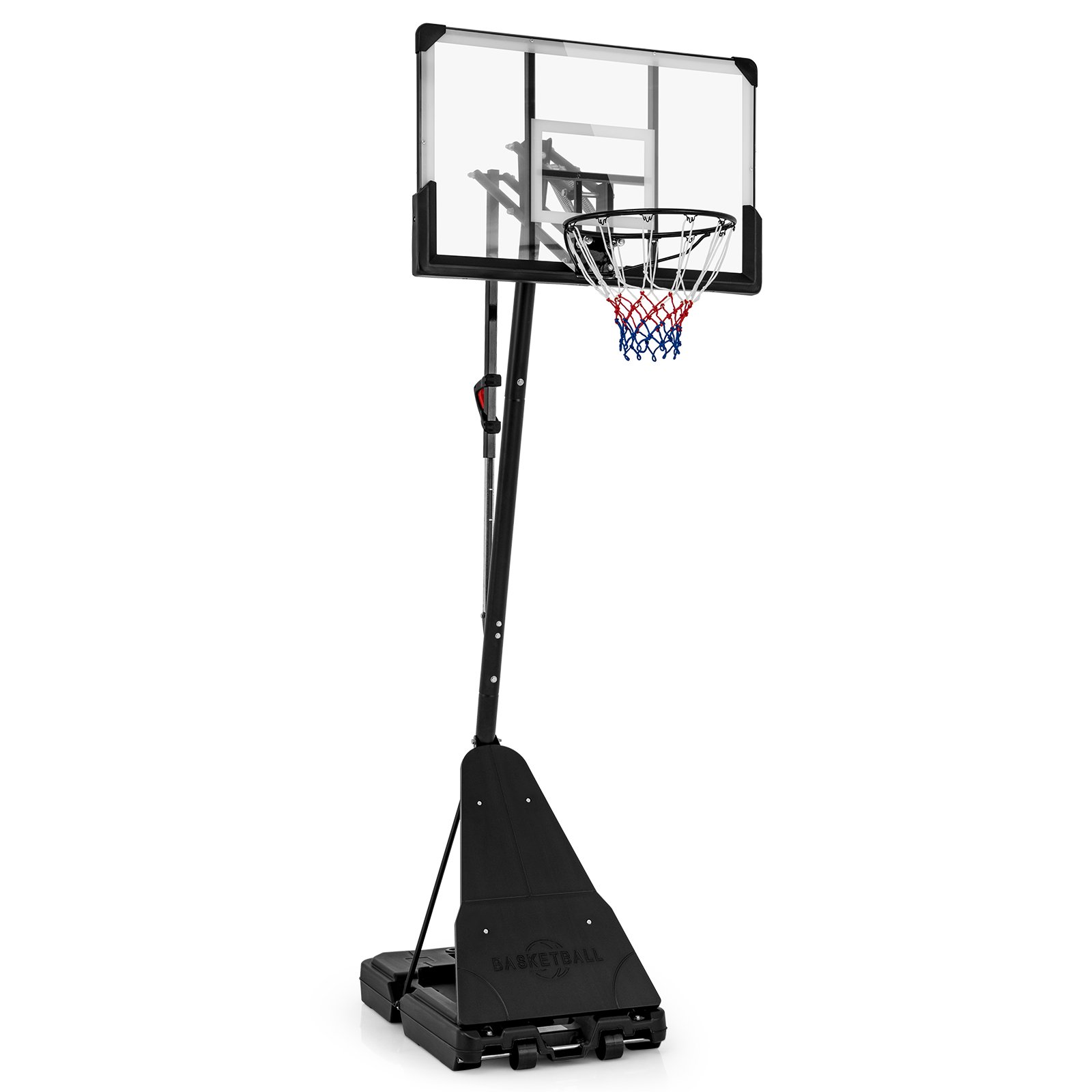 Basketball Hoop - Basketball Hoop System with 44 Inch Shatterproof Backboard and Basketball Rebounder - Savings Store