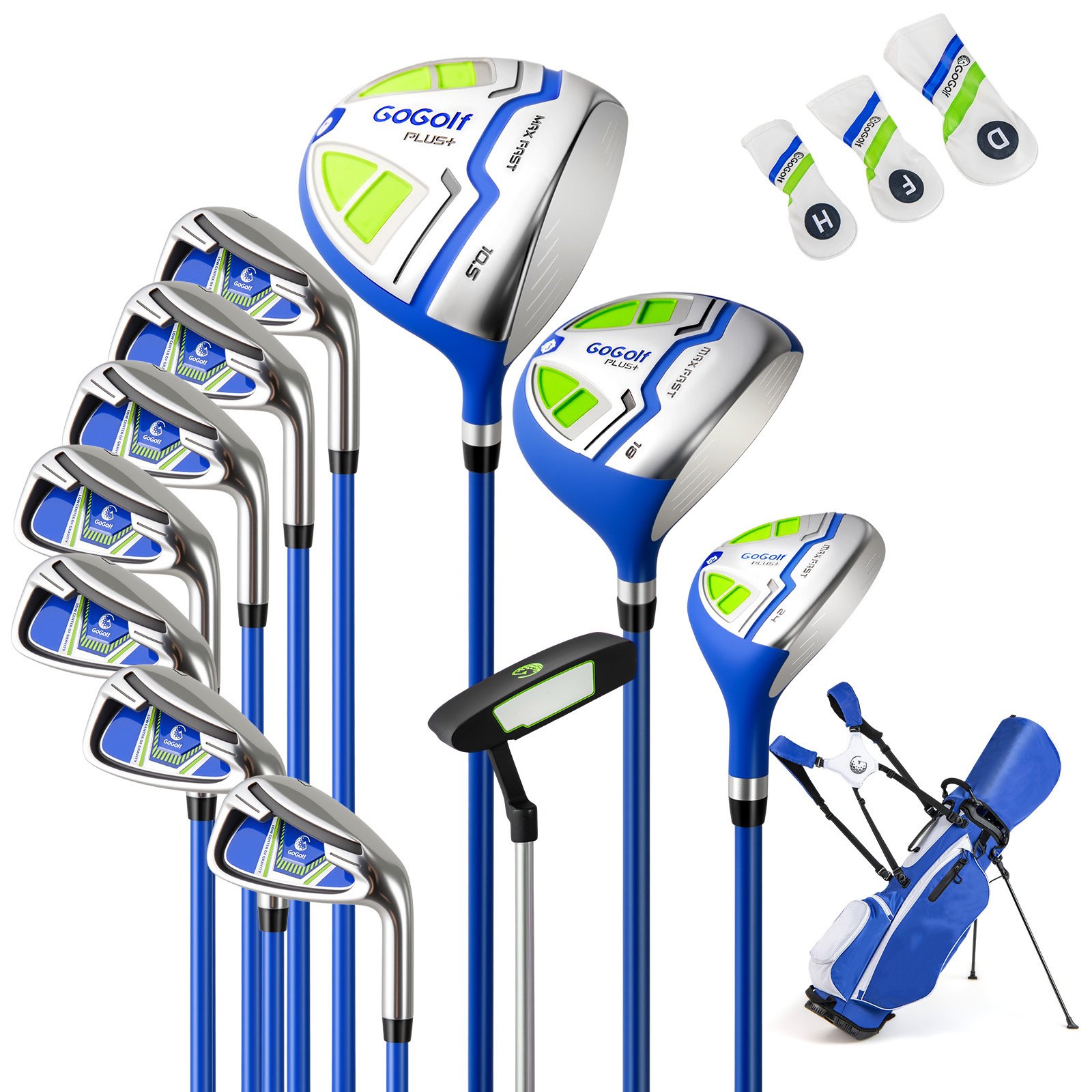 OAKENFORD Men's Complete Golf Clubs and Bag Set Right Handed-Blue - Savings Store