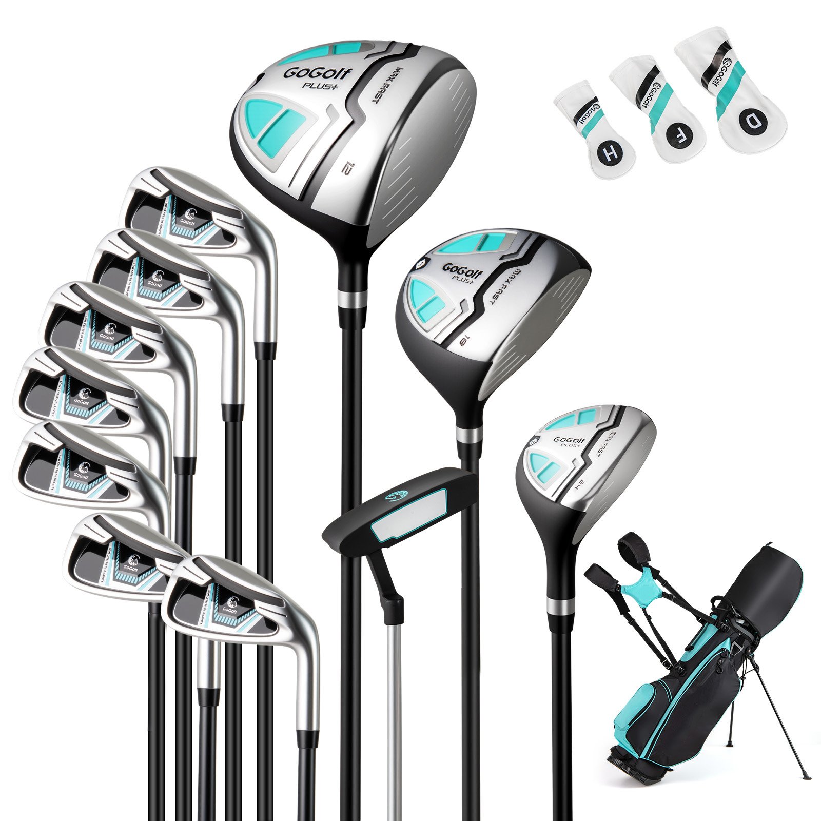 OATHLEY Women's Complete Golf Clubs and Bag Set Right Handed-Green - Savings Store