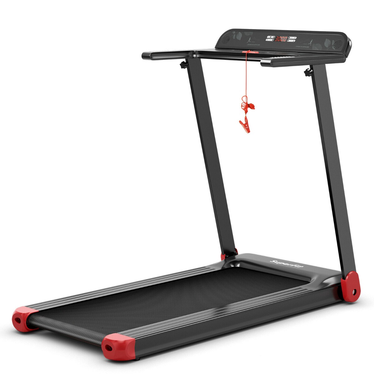 Treadmill - Folding Treadmill with APP Control and Bluetooth Speaker-Red - Savings Store