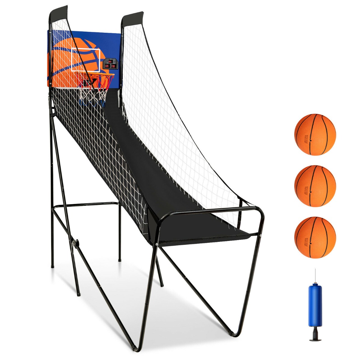 Folding Basketball Arcade Game with Electronic Scorer and Buzzer - Savings Store