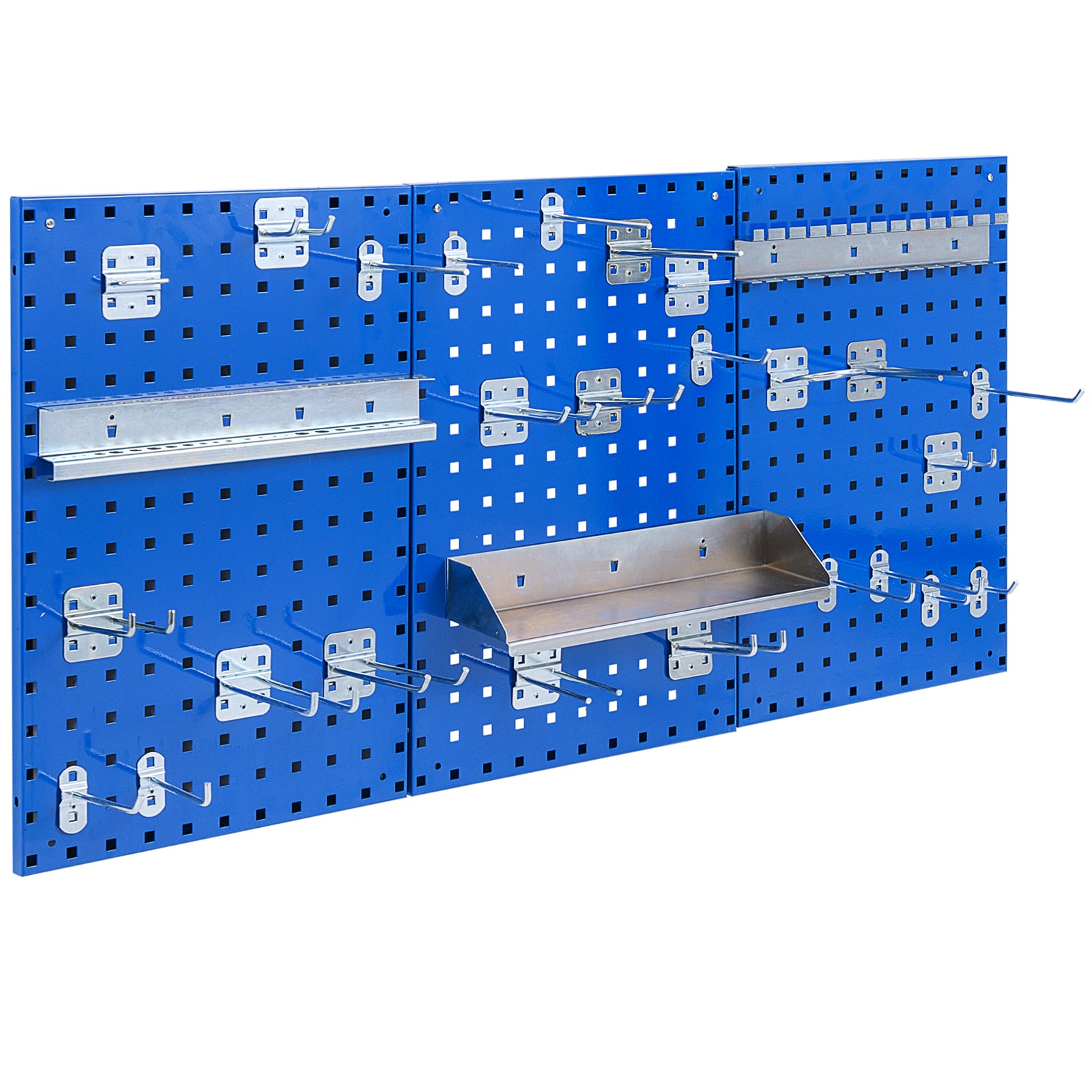 OLSMEREON Wall-Mounted Pegboard Tool Organizer Kit with 28 Accessories-Navy - Savings Store
