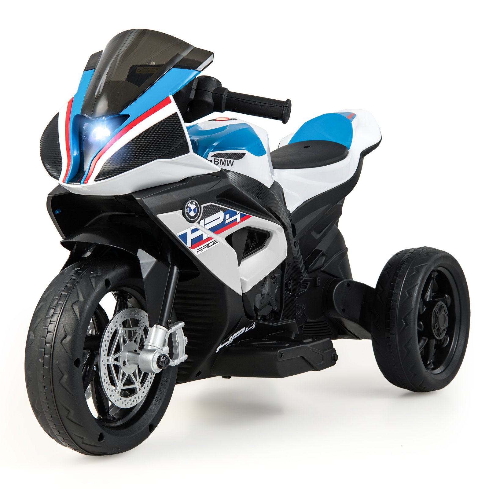 Kids Electric Motorcycle - 12V Kids Motorcycle RideOn Toy - White - Savings Store