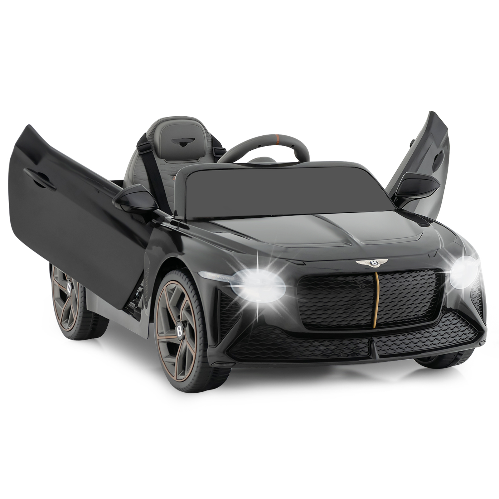 Bentley Bacalar Kids Ride On Car with Scissor Doors - Black - Savings Store