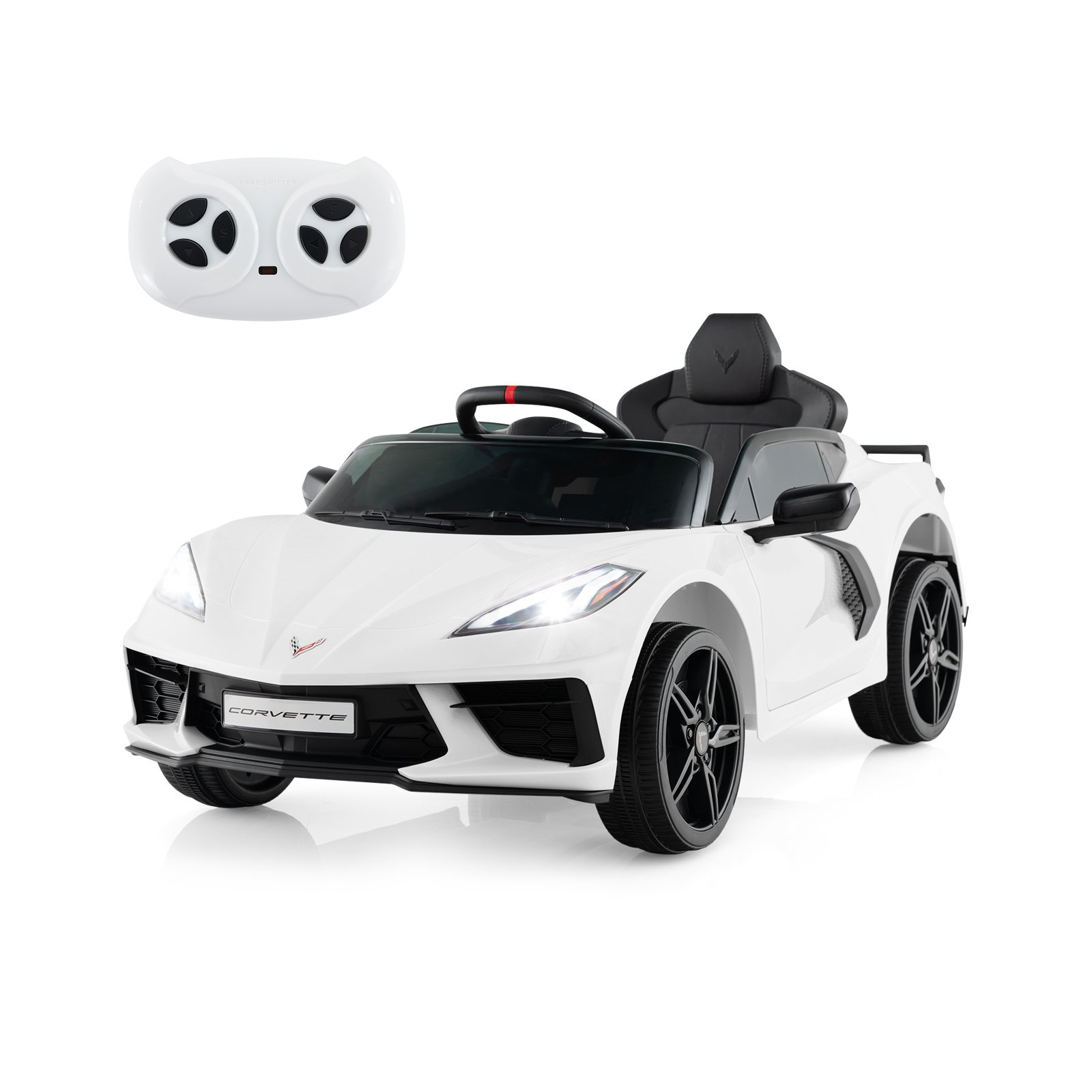 Kids Electric Car - 12V Electric Kids Ride On Car - White - Savings Store