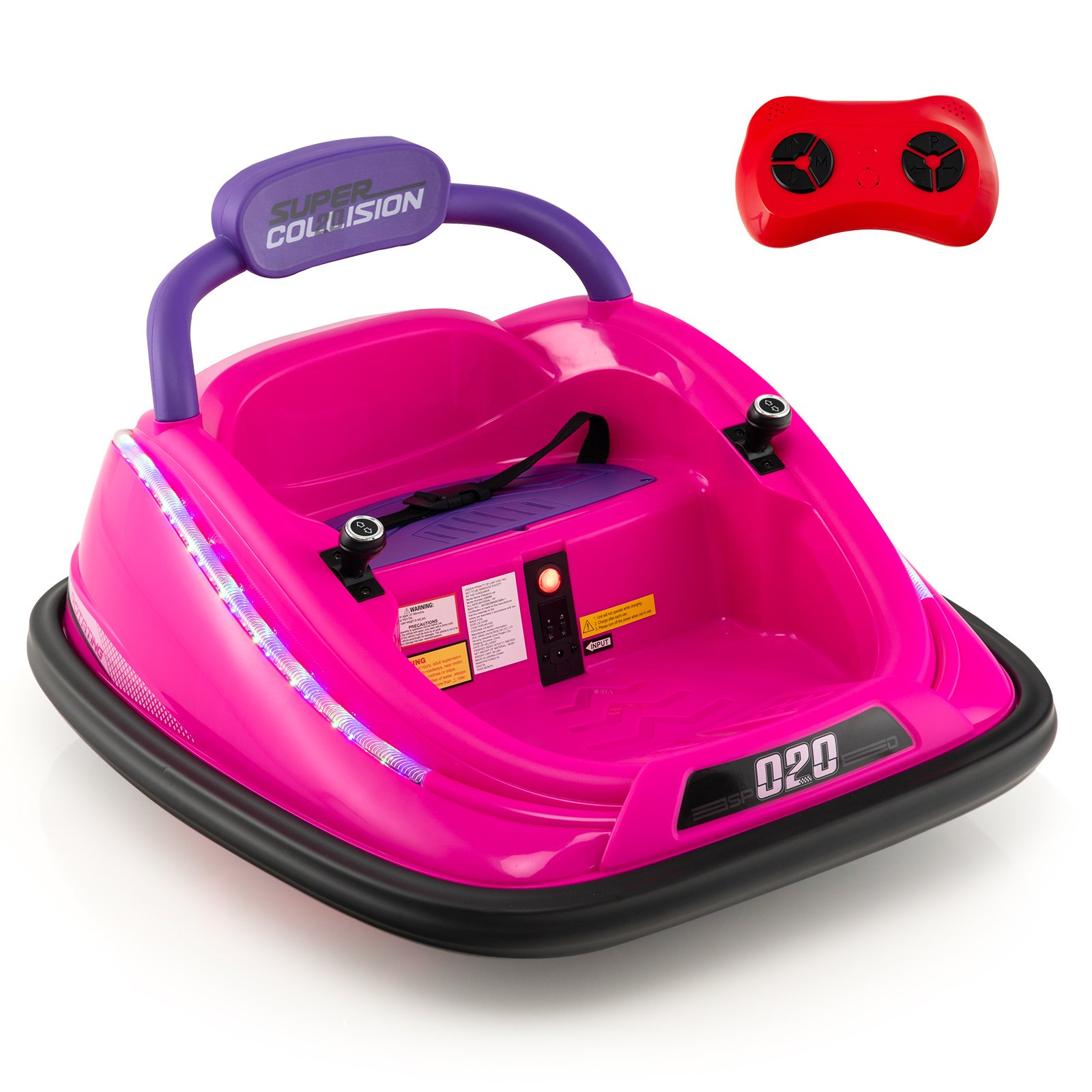 AFI Electric Bumper Car with Remote Control for Kids-Pink - Savings Store