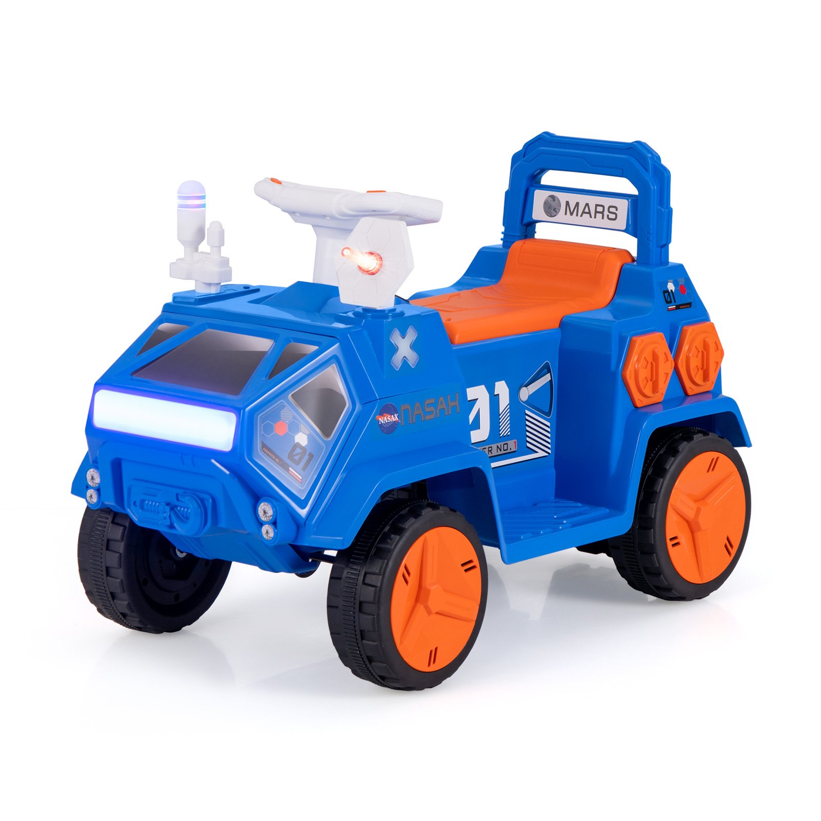Kids Electric Car - 6V Kids Ride on Car Electric 4Wheeler for Kids - Navy - Savings Store