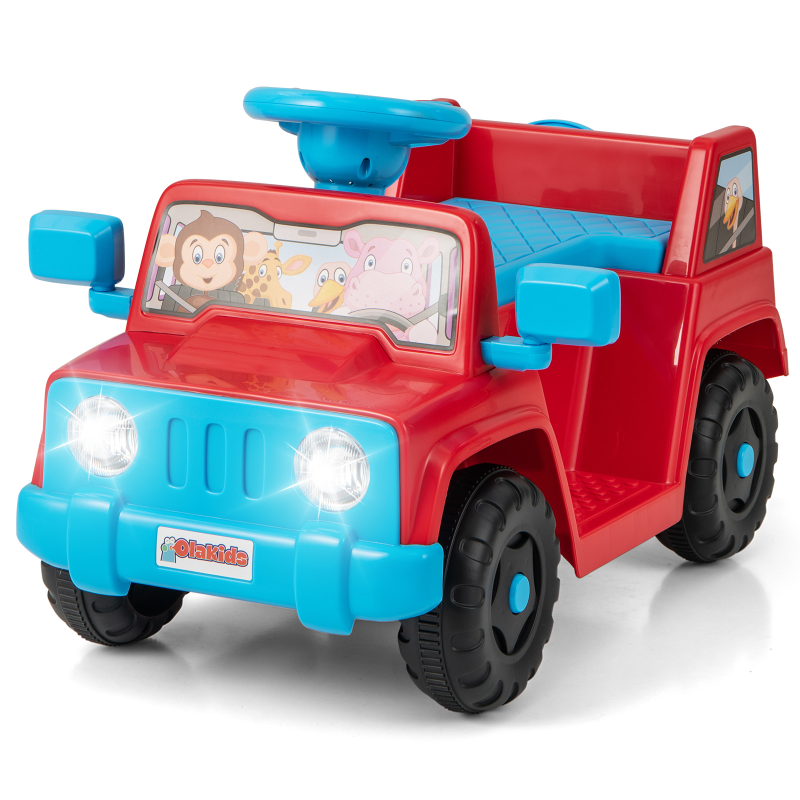 Kids Electric Vehicle - 6V Kids Riding Toy - Red - Savings Store