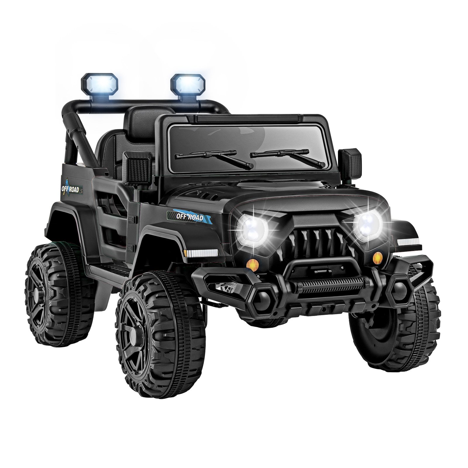 Kids Electric Vehicle - 12V Kids Ride on Truck - Black - Savings Store