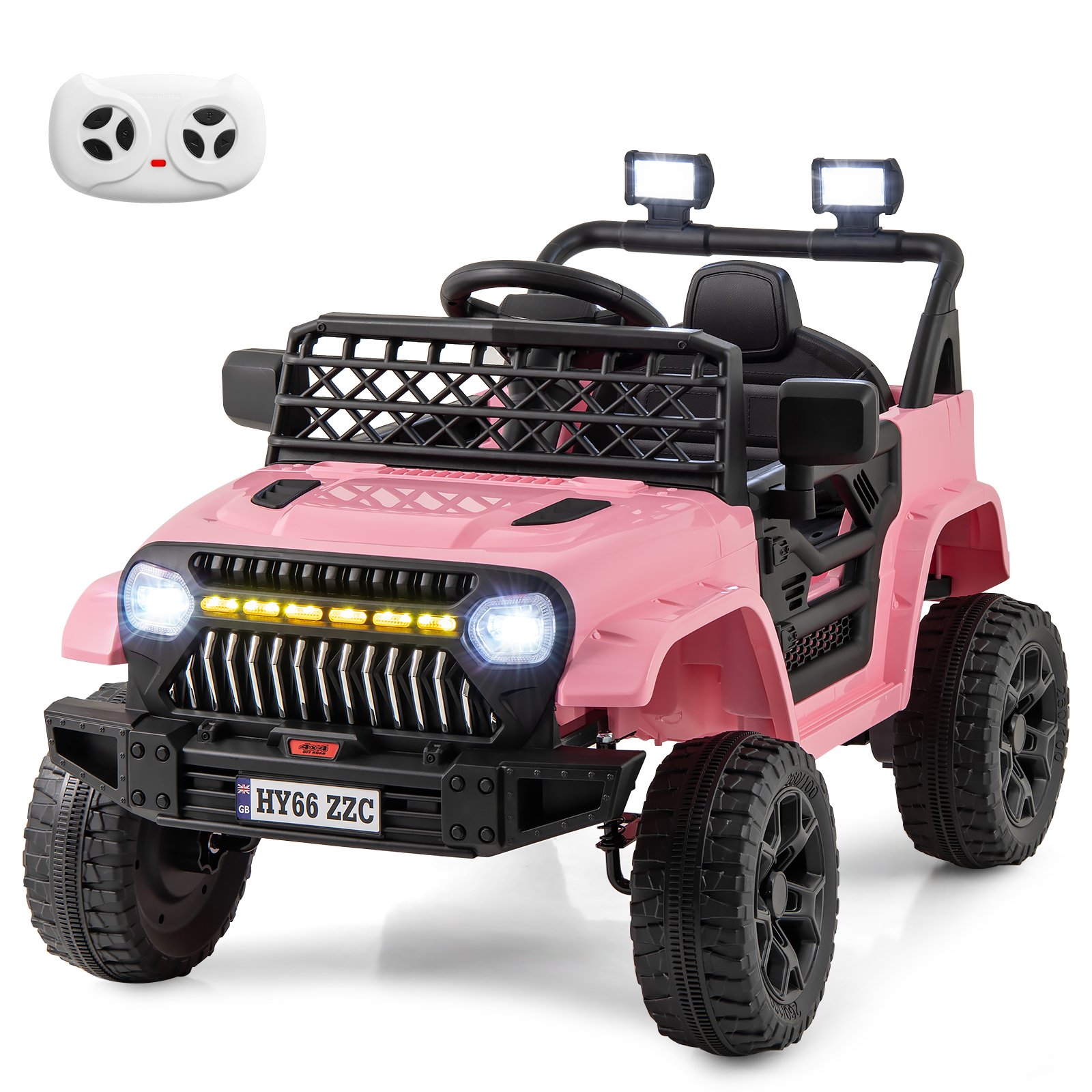 Kids Electric Car - 3 Speeds Battery Powered Kids Ride on Truck Car - Pink - Savings Store