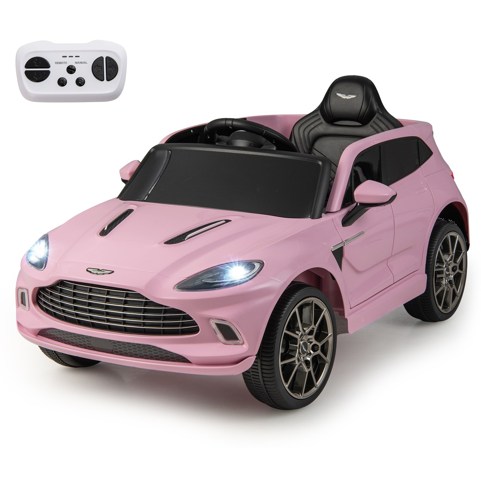 Kids Electric Vehicle - Aston Matin Licensed Kids Ride on Vehicle - Pink - Savings Store