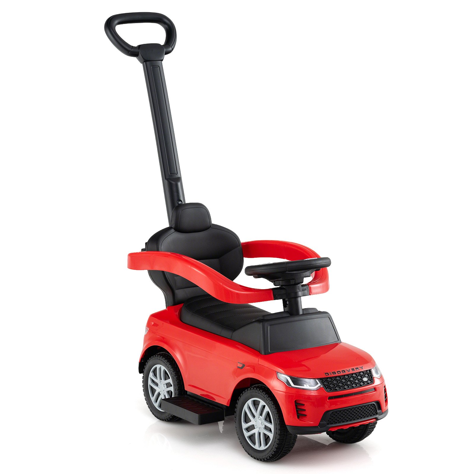 NECALY 3 in 1 Push Car for Toddlers Licensed Land Rover Discovery Ride on Toy-Red - Savings Store