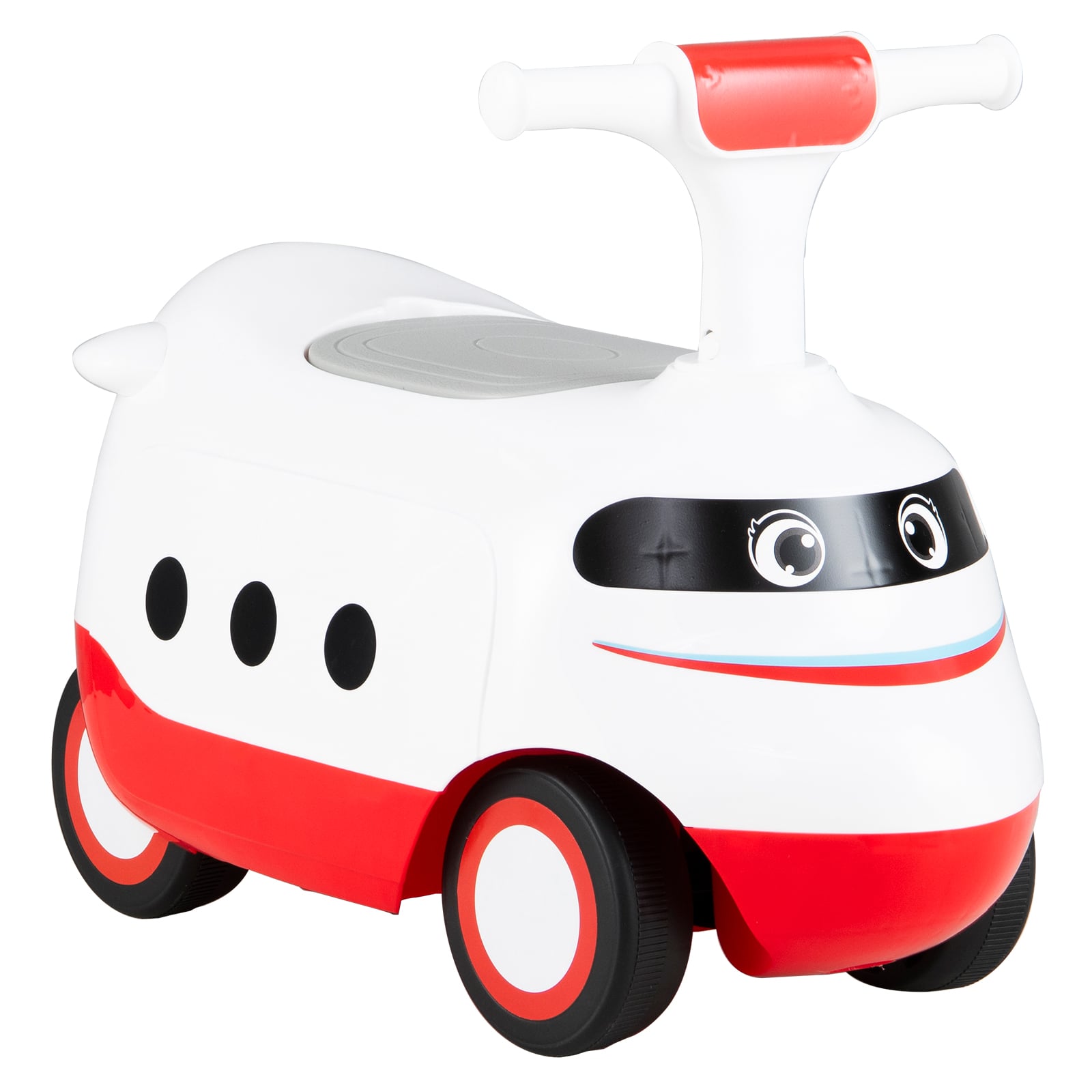 SORWICK Ride on Push Car for Toddlers Sit to Stand Car with Horn and Storage-White - Savings Store