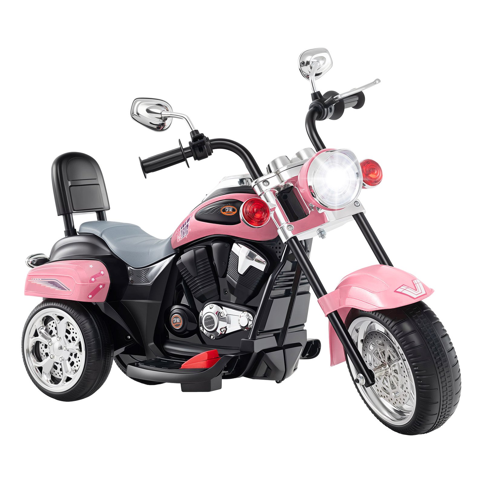 THORNLYN Kids Electric Motorcycle Motorbike 6V Battery Horn Headlight-Pink - Savings Store