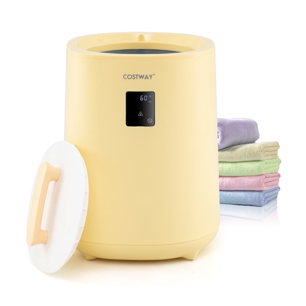 ELION Towel Warmer for Bathroom 18 L Large Portable Hot Towel Bucket-Yellow - Savings Store