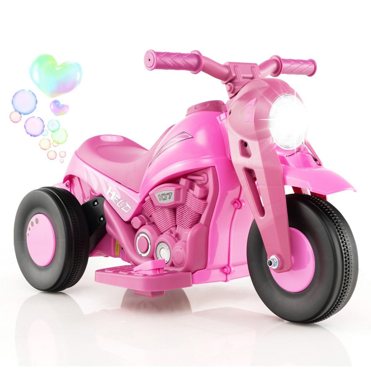 Kids Electric Motorcycle - 6V Electric Kid Ride on Motorcycle - Pink - Savings Store